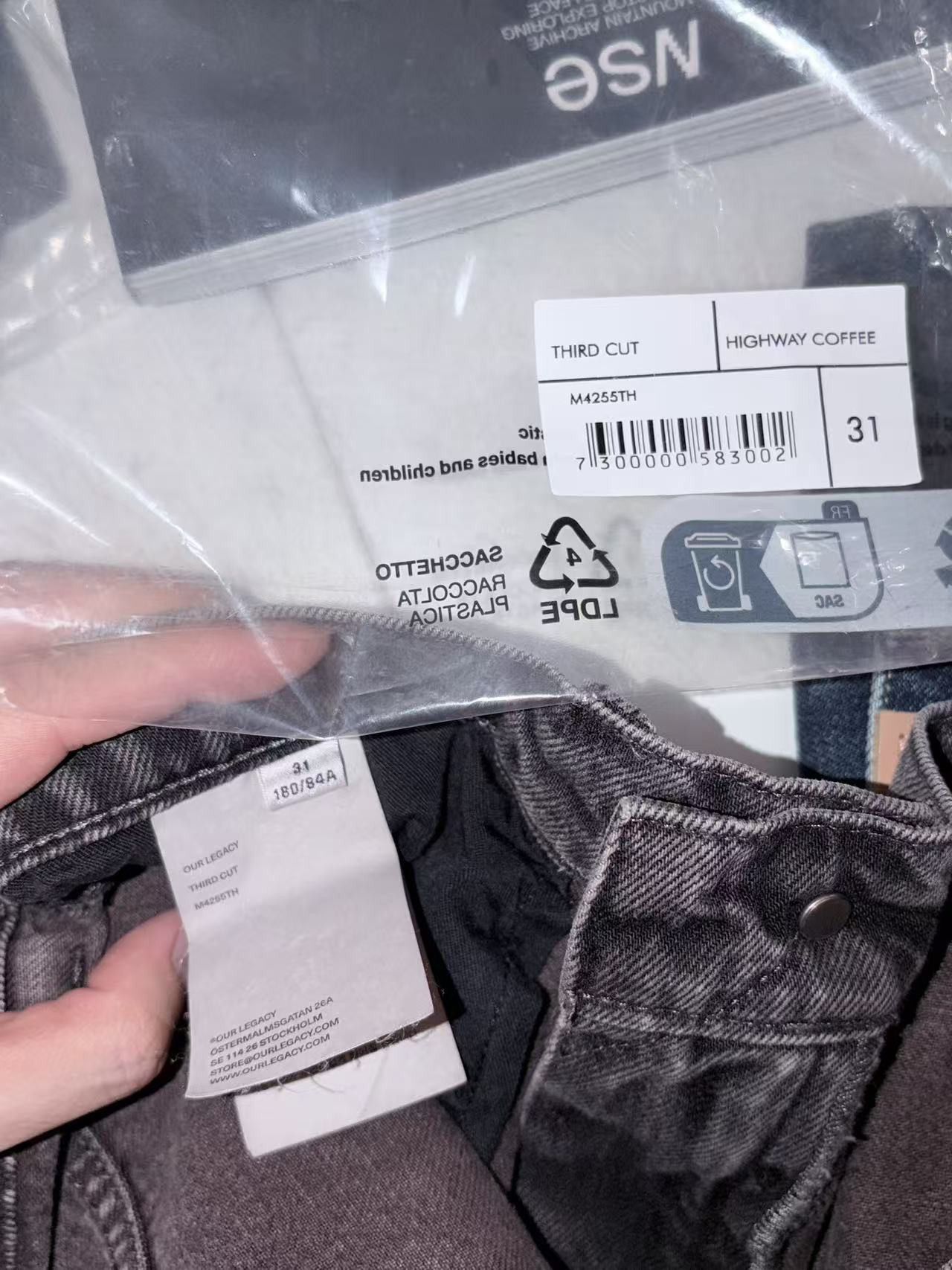 Our Legacy THIRD CUT Highway Coffee Size 31 Size US 32 / EU 48 - 5 Thumbnail