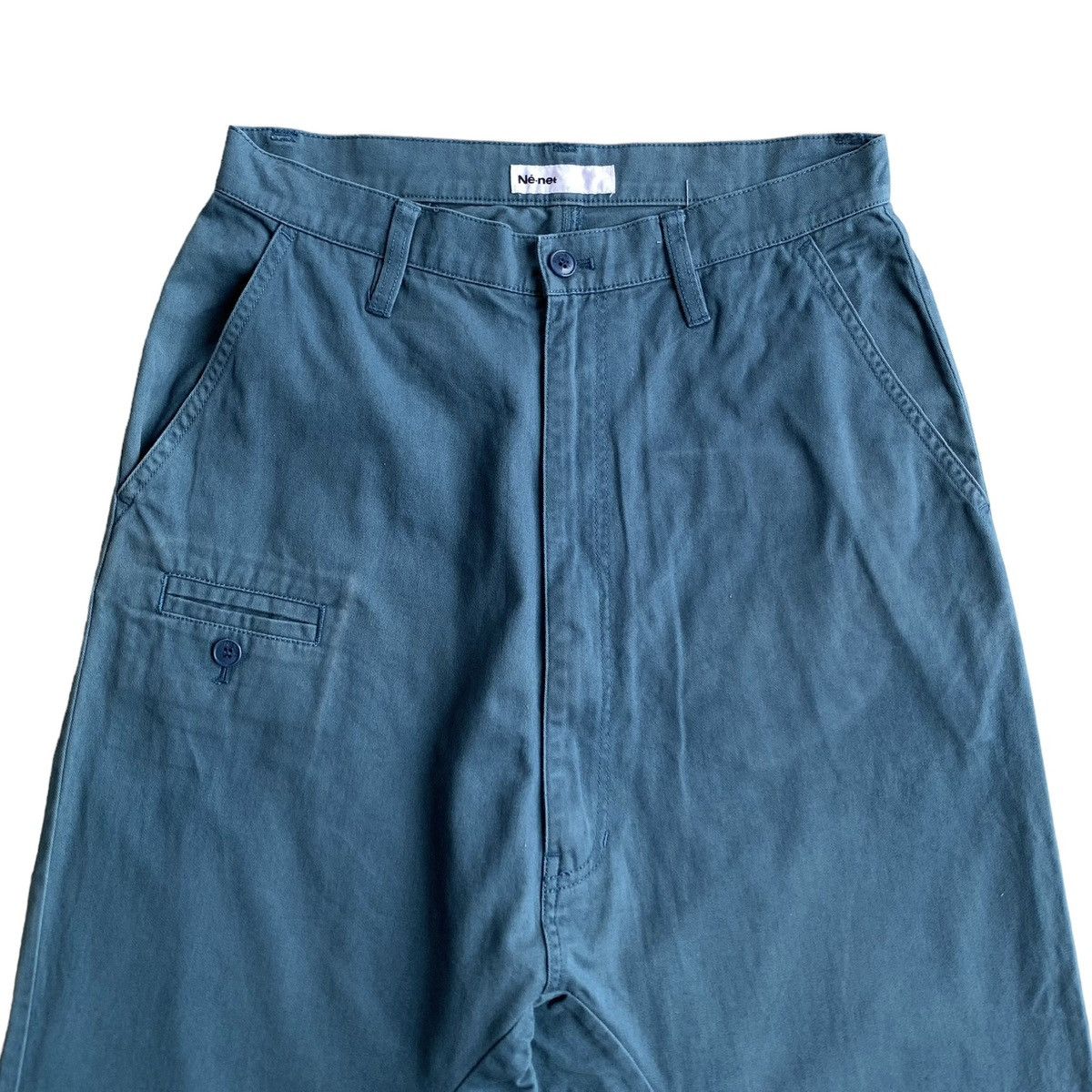Issey Miyake × Japanese Brand × Ne-Net 2000s Ne-net by Issey Miyake Wide Jorts Pants Size 28" / US 6 / IT 42 - 6 Thumbnail