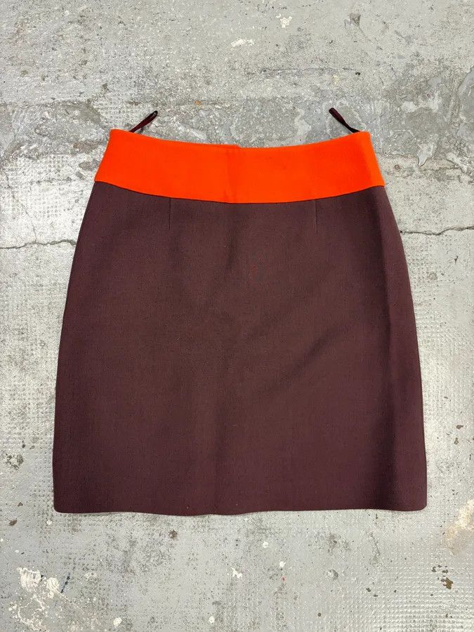 Prada 2000s Prada Purple & Orange Skirt Size 26" / US 2 / IT 38 - 7 Thumbnail