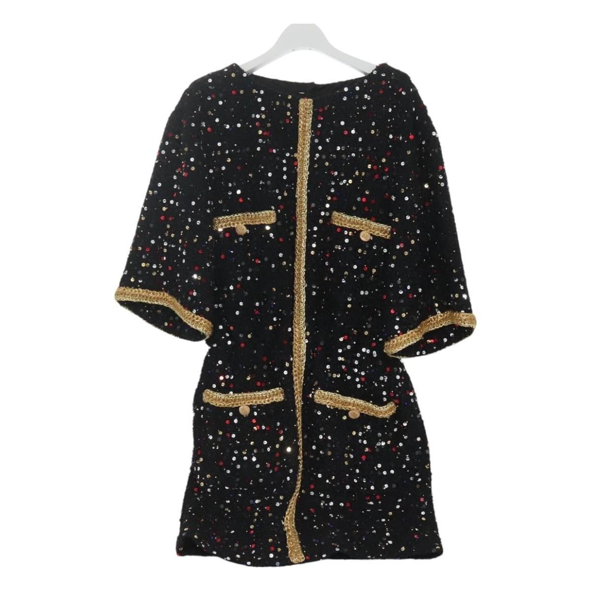 Chanel Chanel One Piece Shirt Tweed Black CC Size ONE SIZE - 1 Thumbnail
