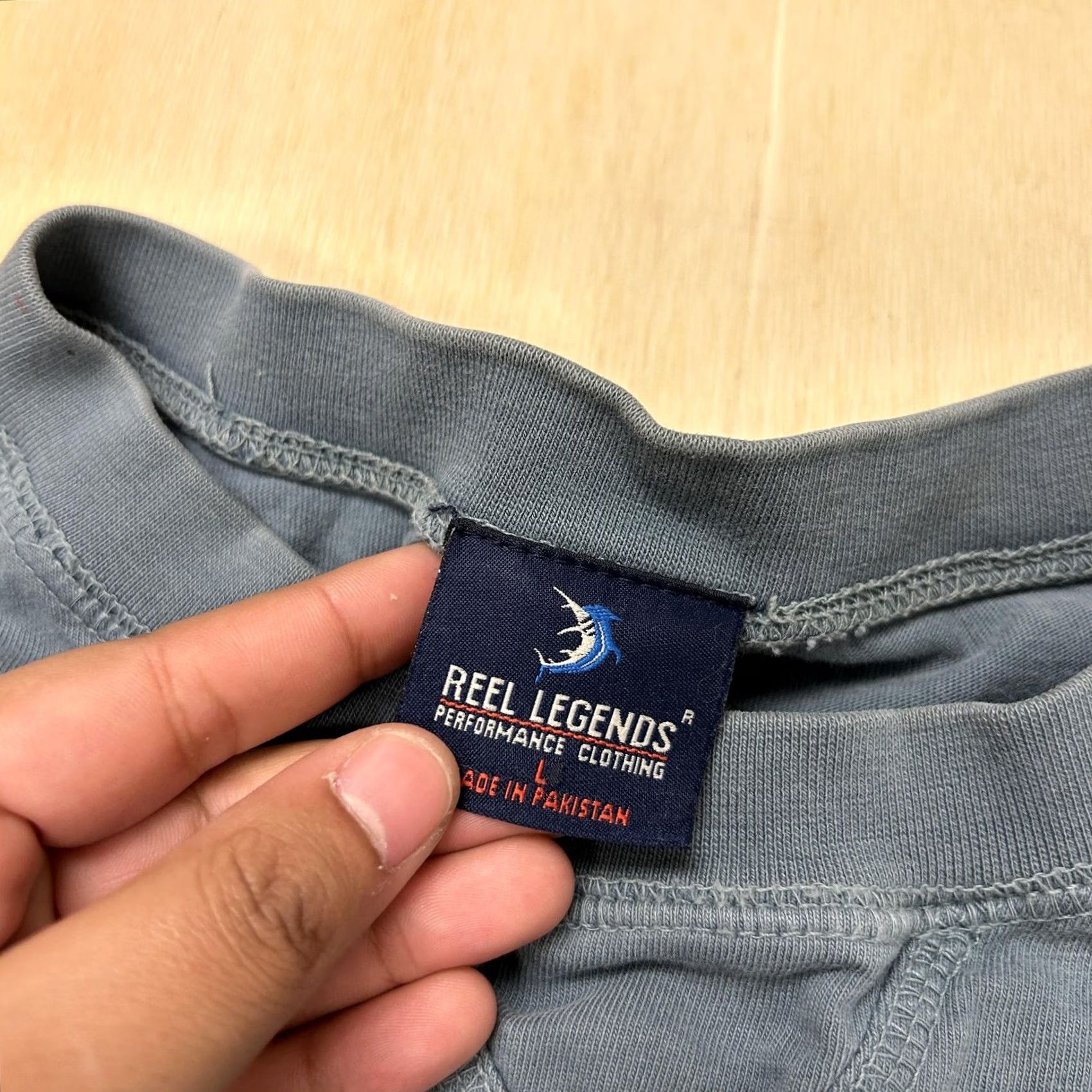 Vintage Reel Legends Fish Shirt Mens Large Blue Embroidered Logo Fishing Tee T-Shirt Size US L / EU 52-54 / 3 - 3 Thumbnail