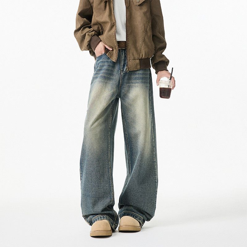 Japanese Brand American cleanfit men's straight loose wide-leg jeans Size US 32 / EU 48 - 1 Thumbnail