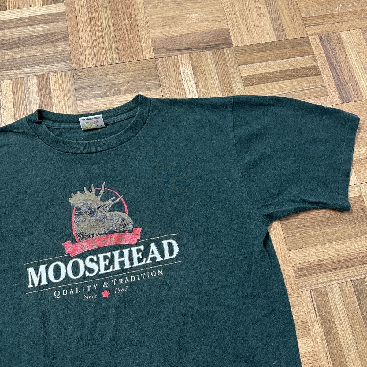 Vintage Vintage Moosehead Lager tee Size US L / EU 52-54 / 3 - 3 Thumbnail