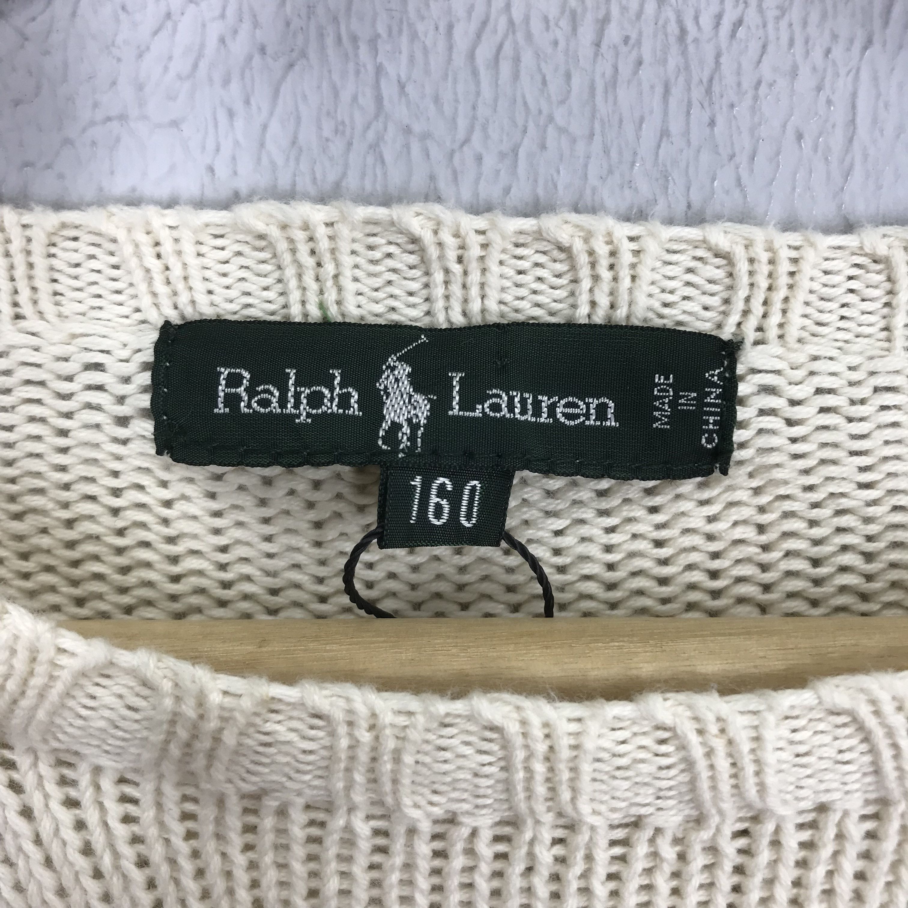 Polo Ralph Lauren Vintage Polo Ralph Lauren Cable Knit Polo Bear Ski RL Size US M / EU 48-50 / 2 - 9 Thumbnail