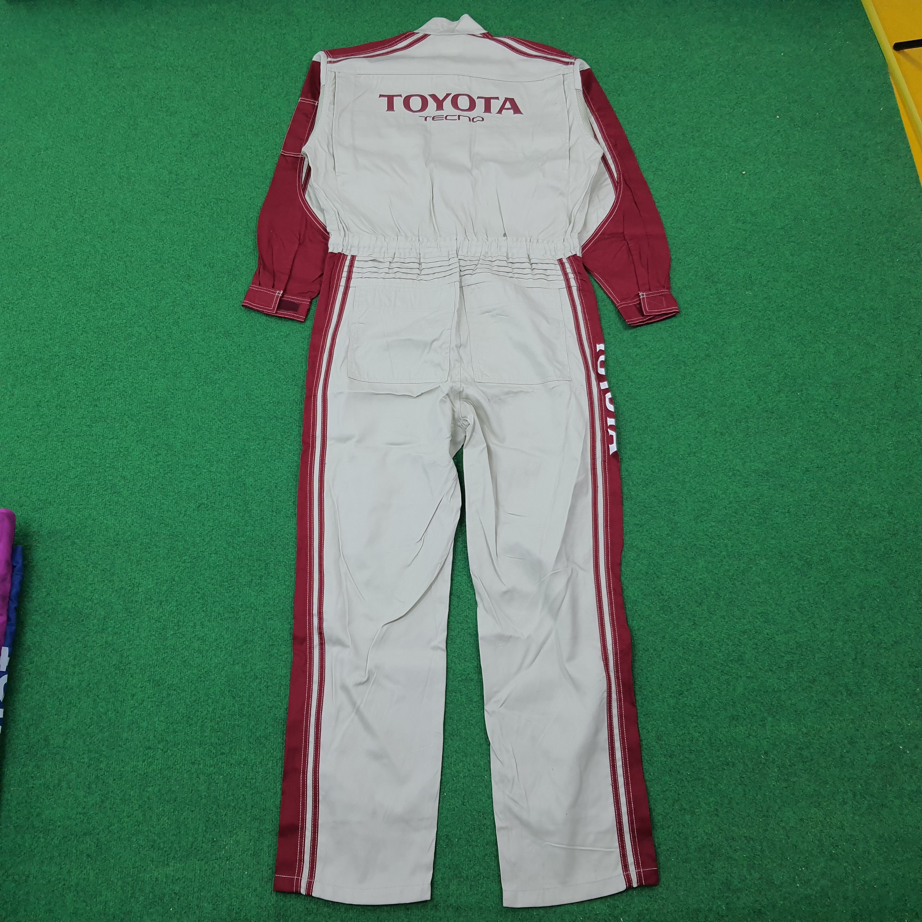 Japanese Brand Vintage Toyota Tecno Racing 90s Workwear Coverall C274N26 Size US L / EU 52-54 / 3 - 2 Thumbnail