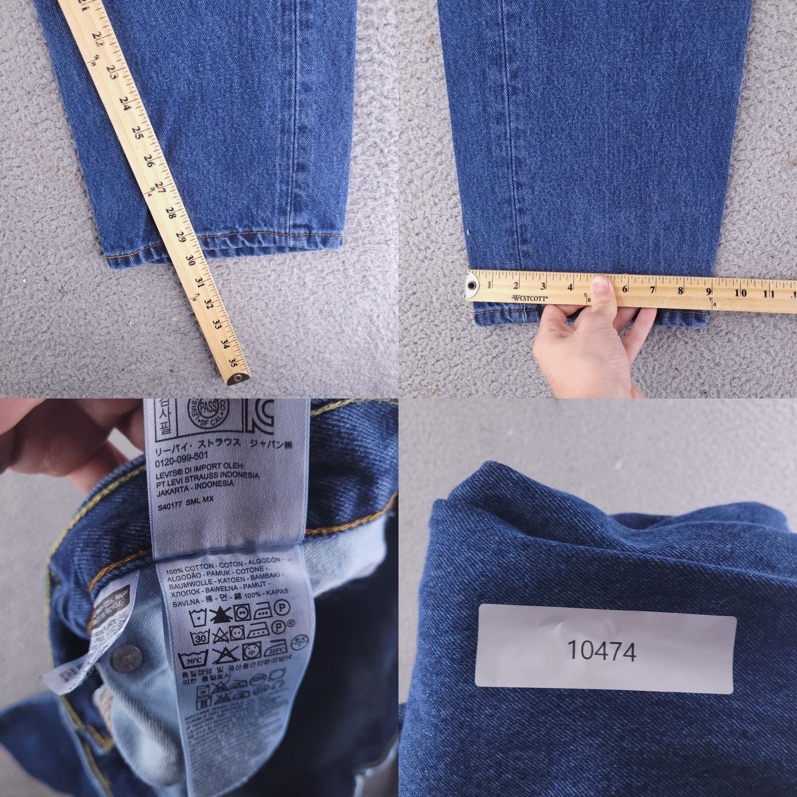Levi's Levi's Jeans Mens 40x30 Blue 505 Straight Denim Pants Cotton 100% Size US 40 / EU 56 - 8 Thumbnail
