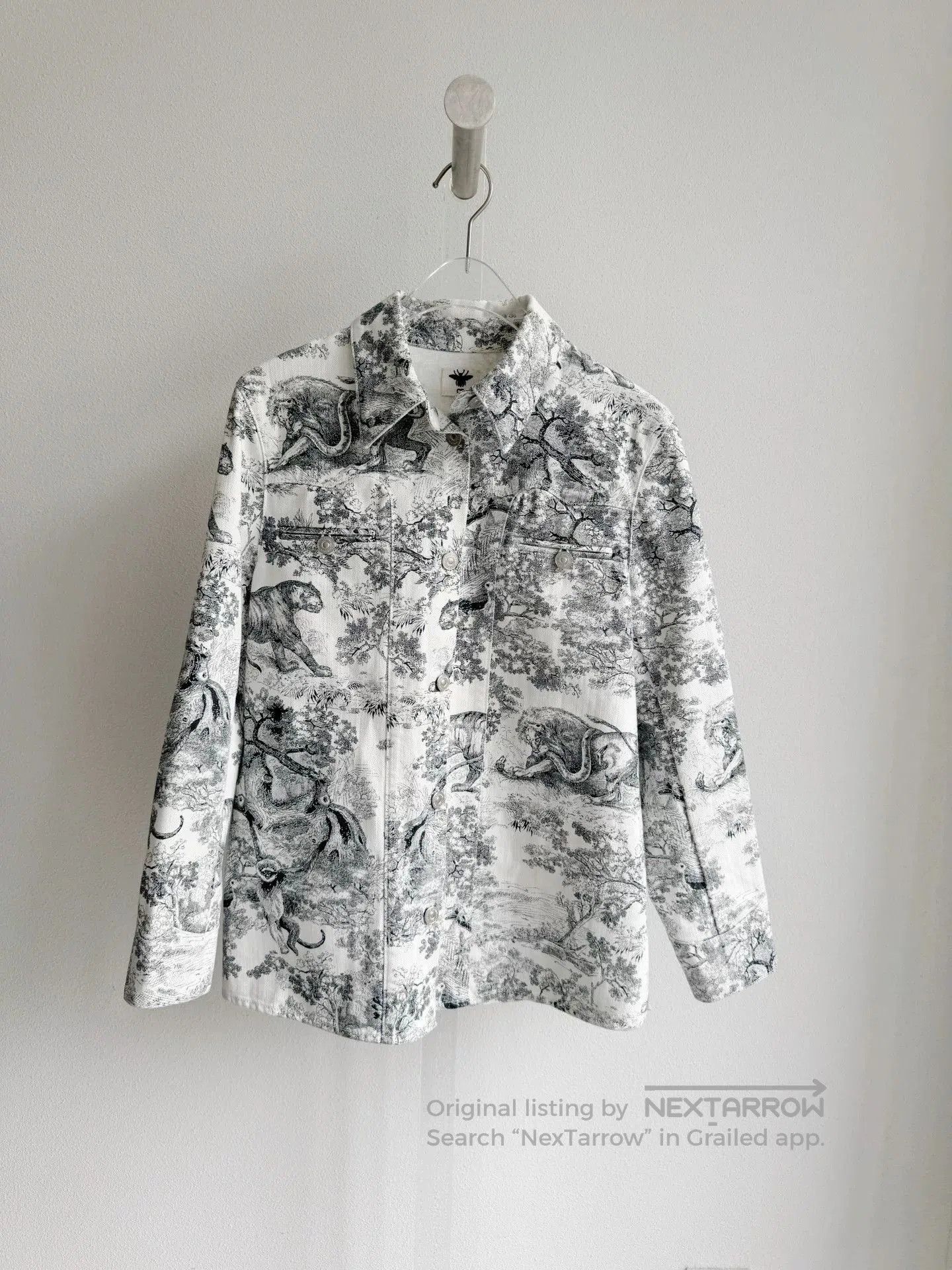 Dior Dior Jungle Zoo Denim Jacket. Size XXS / US 00 / IT 34 - 2 Thumbnail