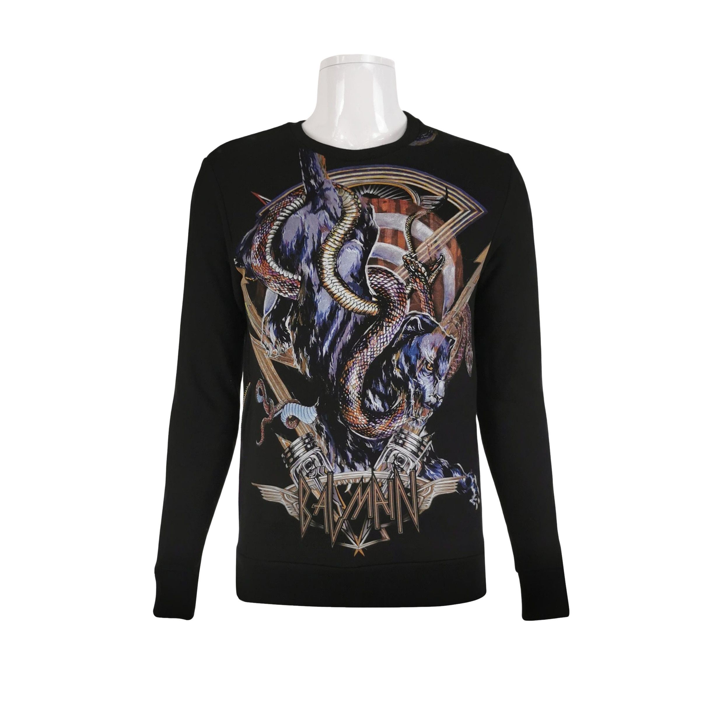 Balmain Balmain Printed Graphic Sweatshirt XS Size US XS / EU 42 / 0 - 1 Thumbnail