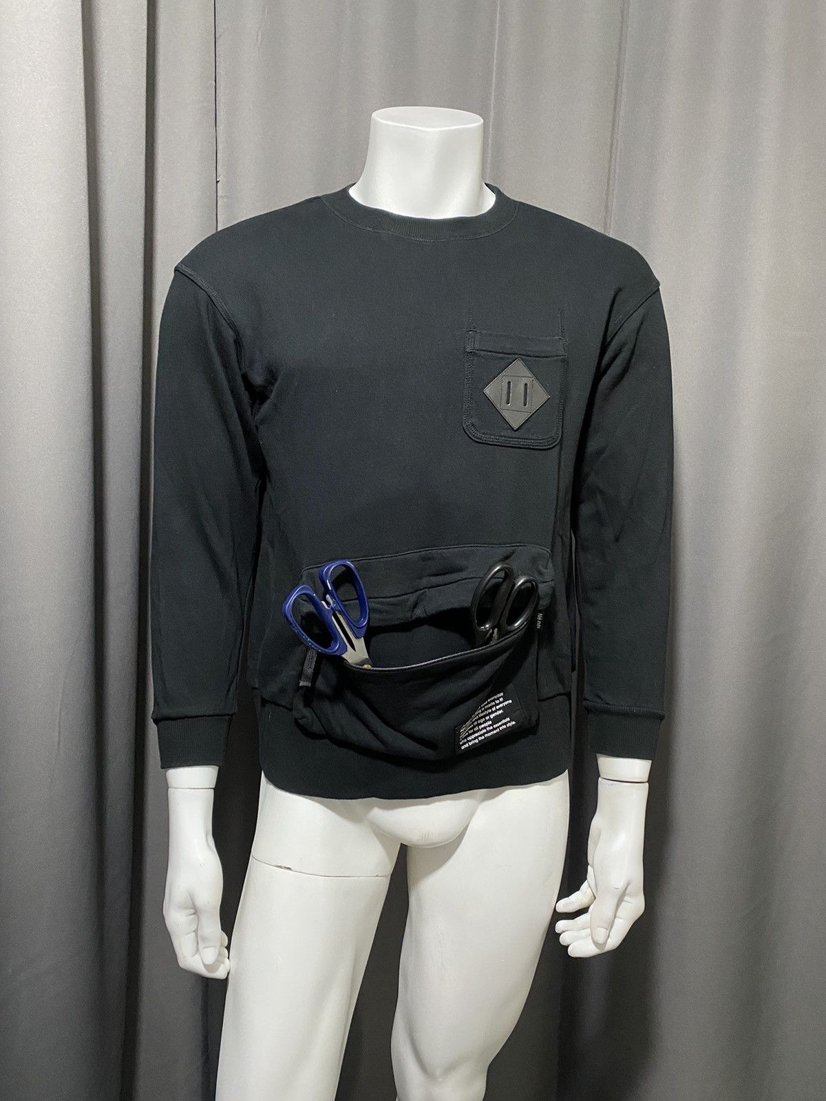 Issey Miyake × Ne-Net Ne-net- Kangaroo Pouch Crewneck Size US S / EU 44-46 / 1 - 1 Thumbnail