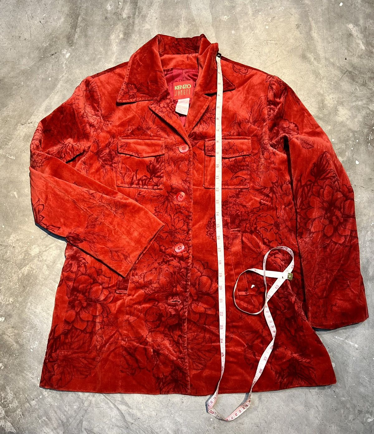 Kenzo 90s KENZO VELVET JACKET Size L / US 10 / IT 46 - 7 Thumbnail