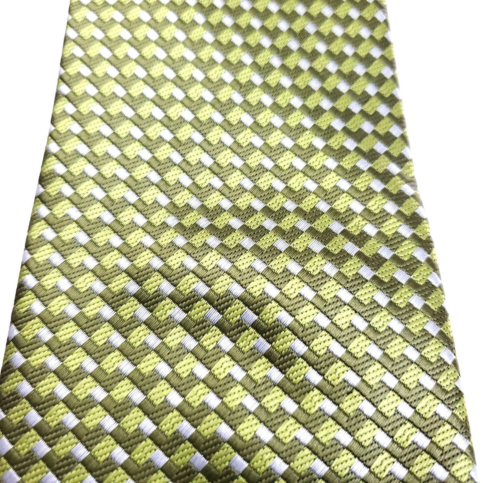 Vintage Umberto Frasi Polyester Wide Green Geometric Tie Size ONE SIZE - 2 Thumbnail