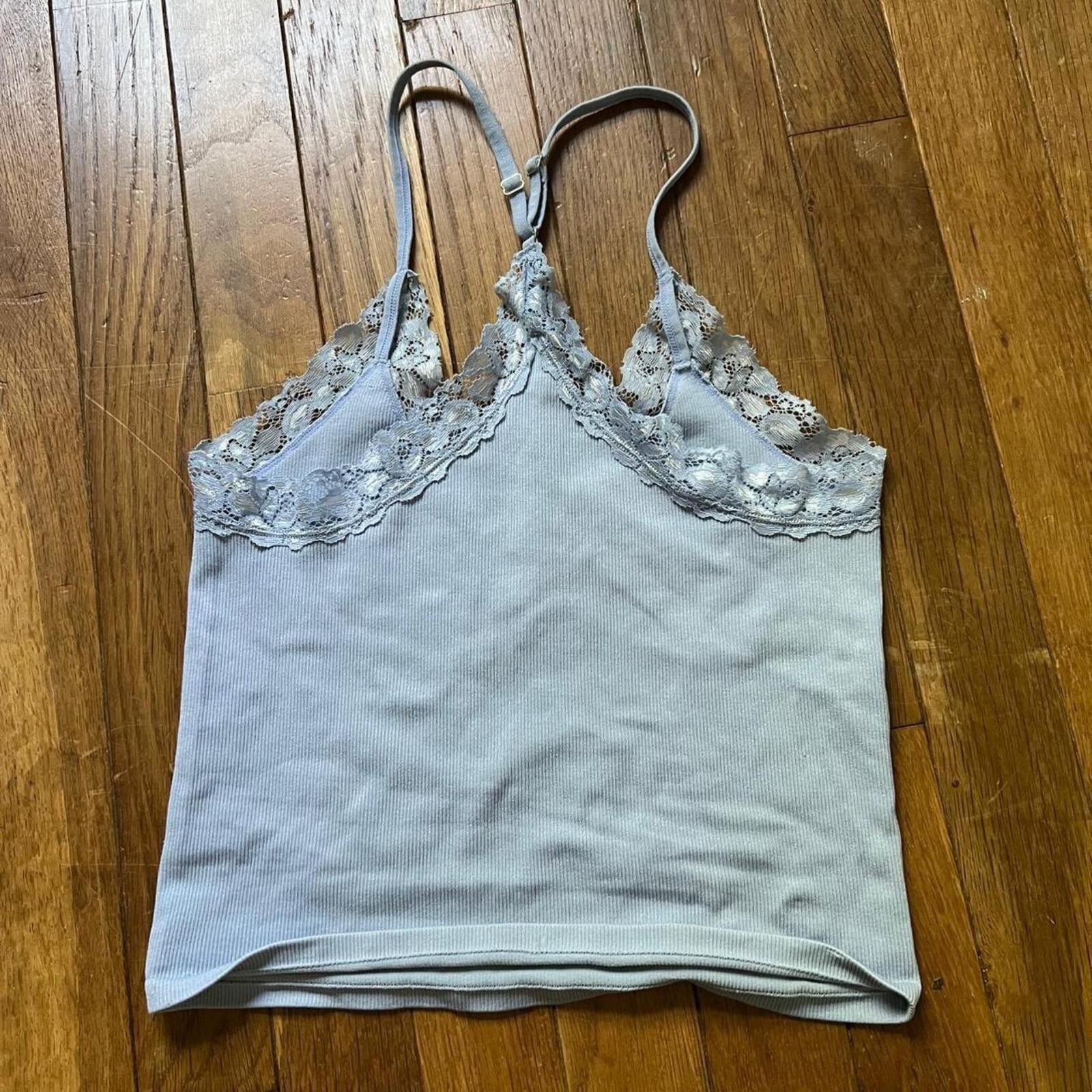 Other Blue lace cami top with adjustable straps Size S / US 4 / IT 40 - 4 Thumbnail
