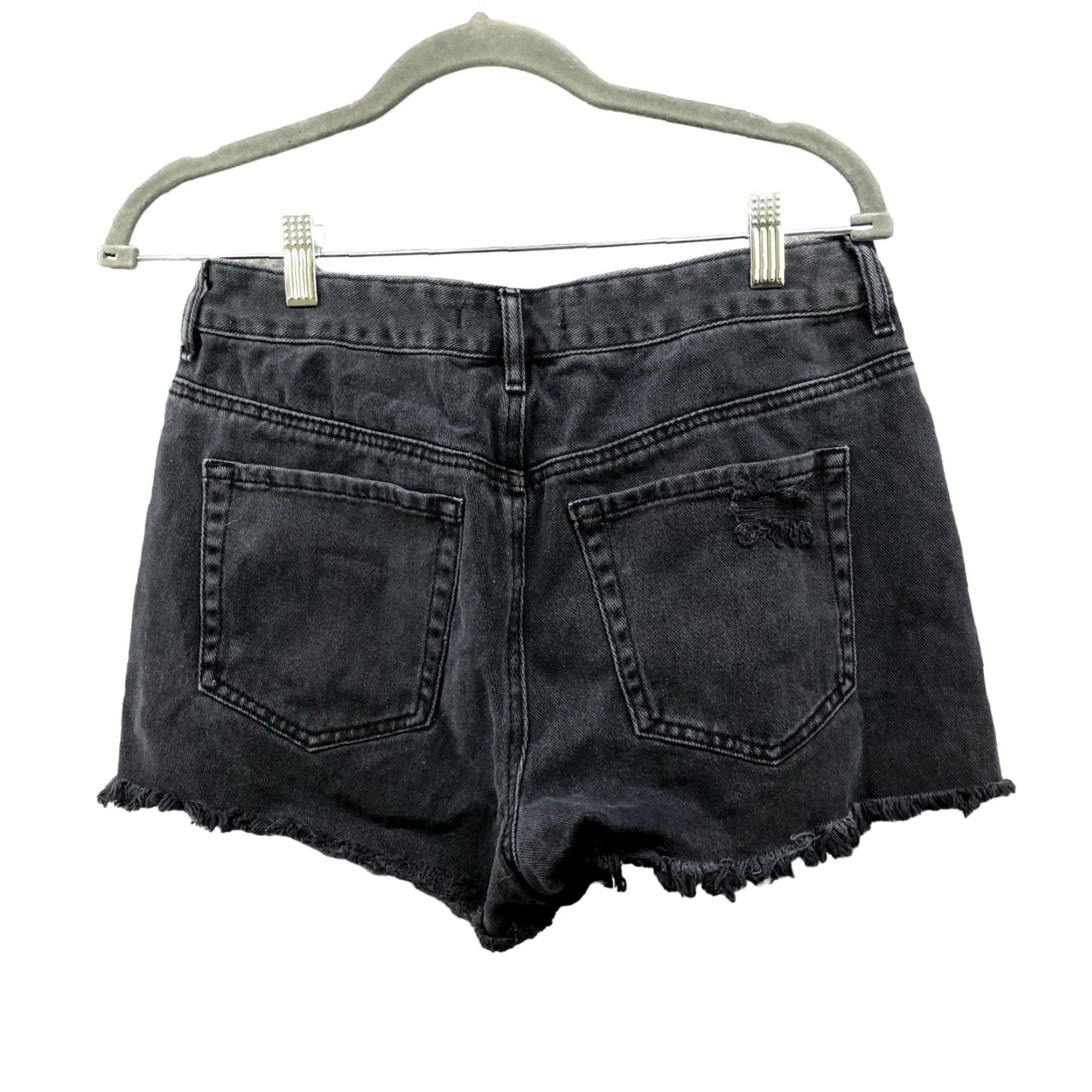 Pacsun Pacsun High Rise Festival Shorts Womens 28 Denim Black 100% Cotton Zip Fly Festival Size 28" / US 6 / IT 42 - 2 Thumbnail