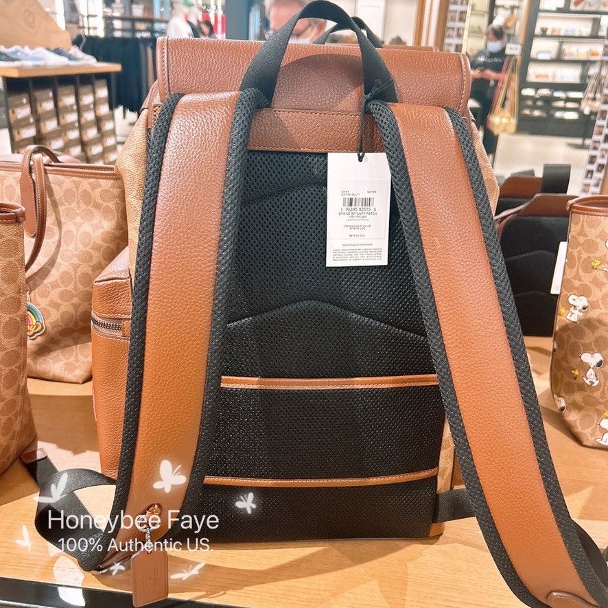 Coach MEN's Coach X Peanuts Sprint Backpack With Patches CBI44 Size ONE SIZE - 3 Thumbnail