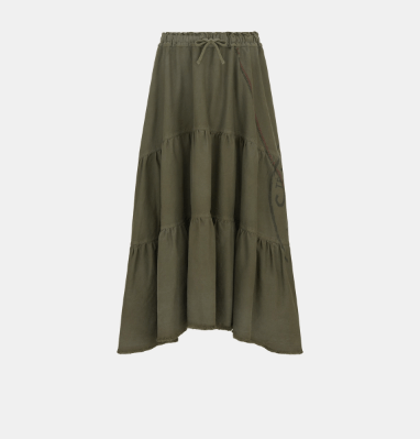 image of Dior O1Bcso1Str0524 Skirts In Khaki, Women's (Size 27)