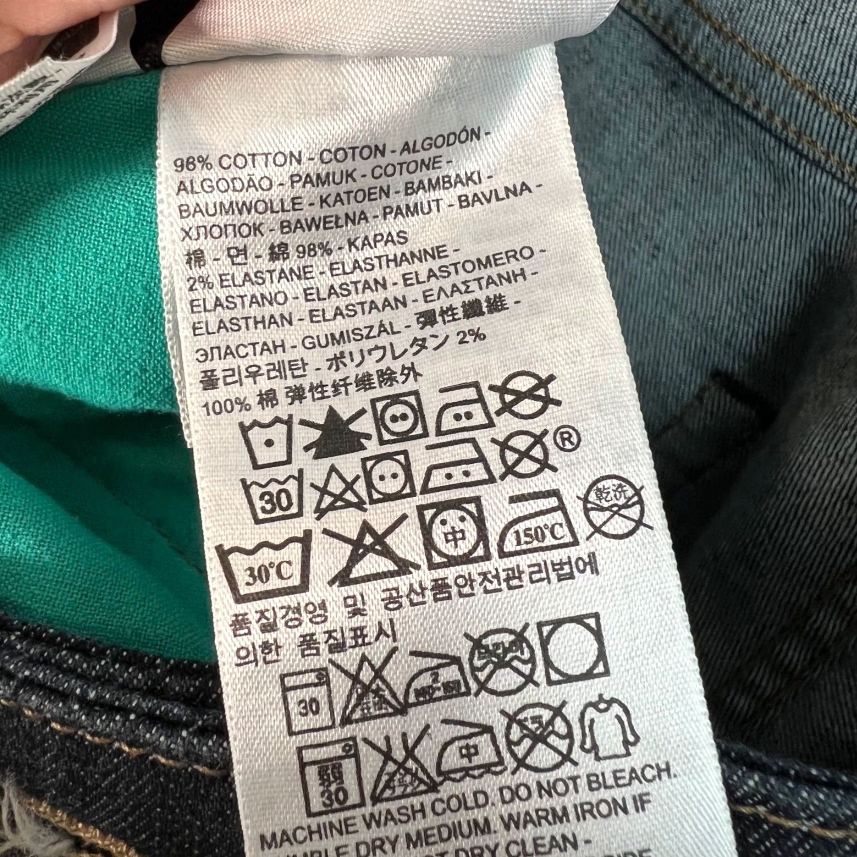 Levi's Levi's 505 Jeans Mens 36 Blue Dark Wash Denim Straight Regular Fit Cotton Blend 5-Pocket Size US 36 / EU 52 - 4 Thumbnail