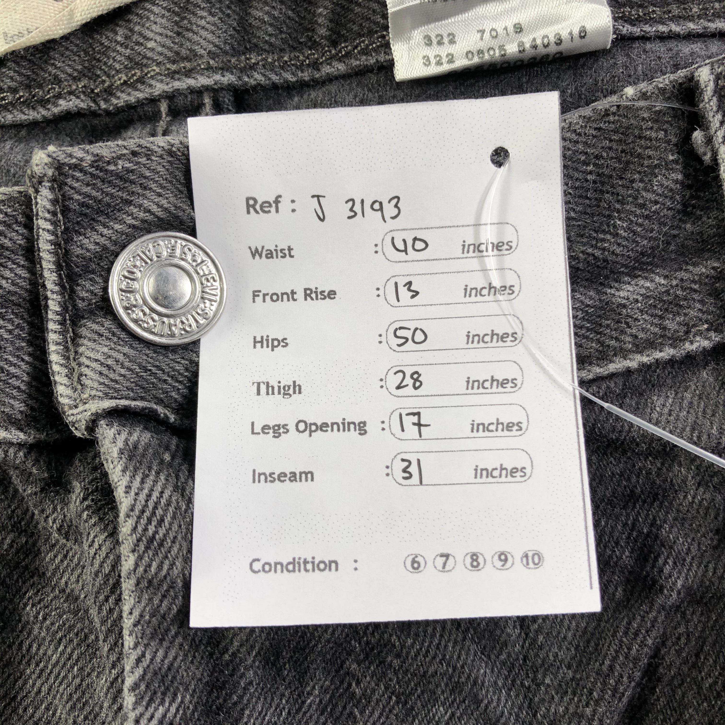 Levi's Vintage Levis 550 Jeans-J3193 Size US 40 / EU 56 - 12 Thumbnail
