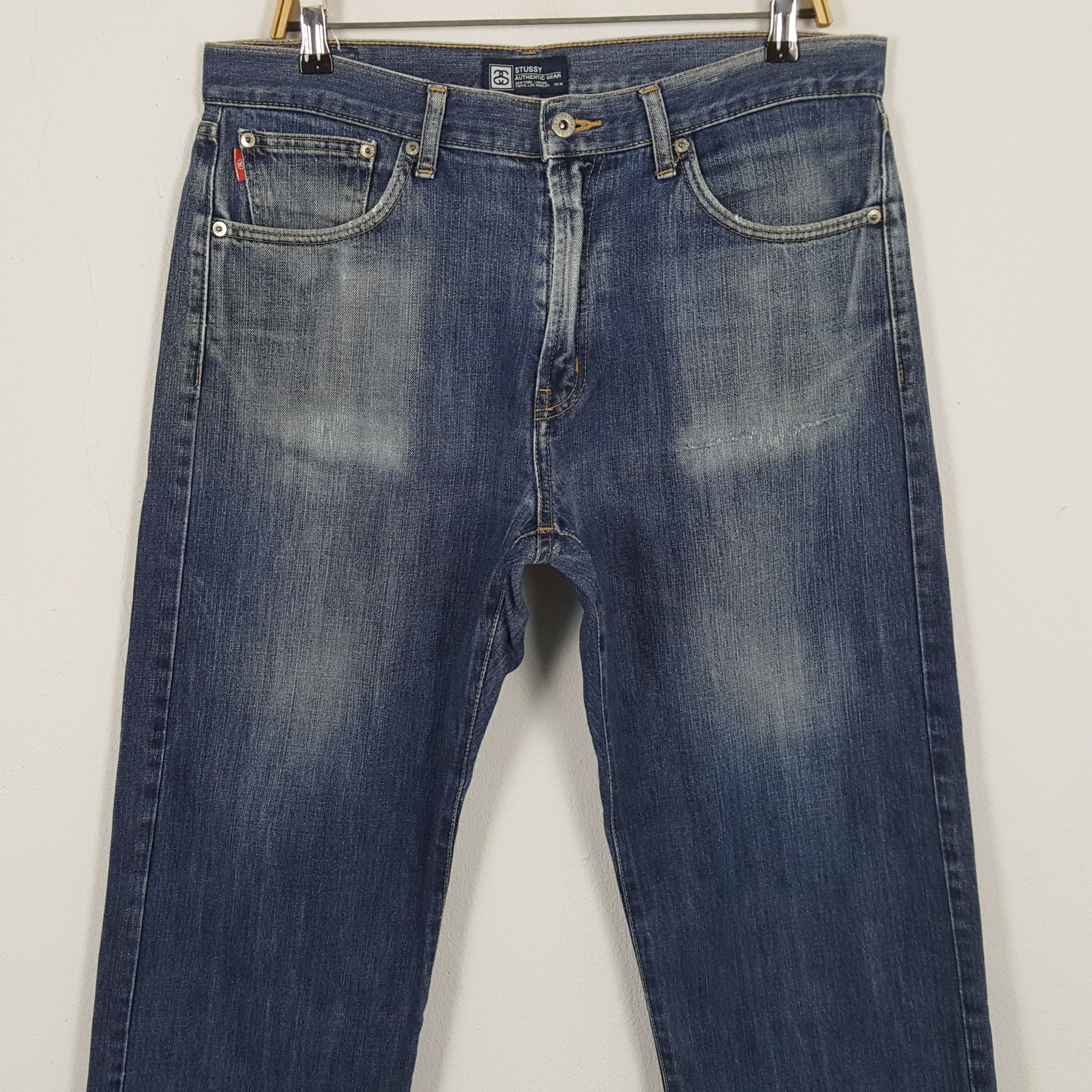 Stussy × Vintage Vintage STUSSY Streetwear Skateboard Logo Style Jeans Size US 34 / EU 50 - 5 Thumbnail