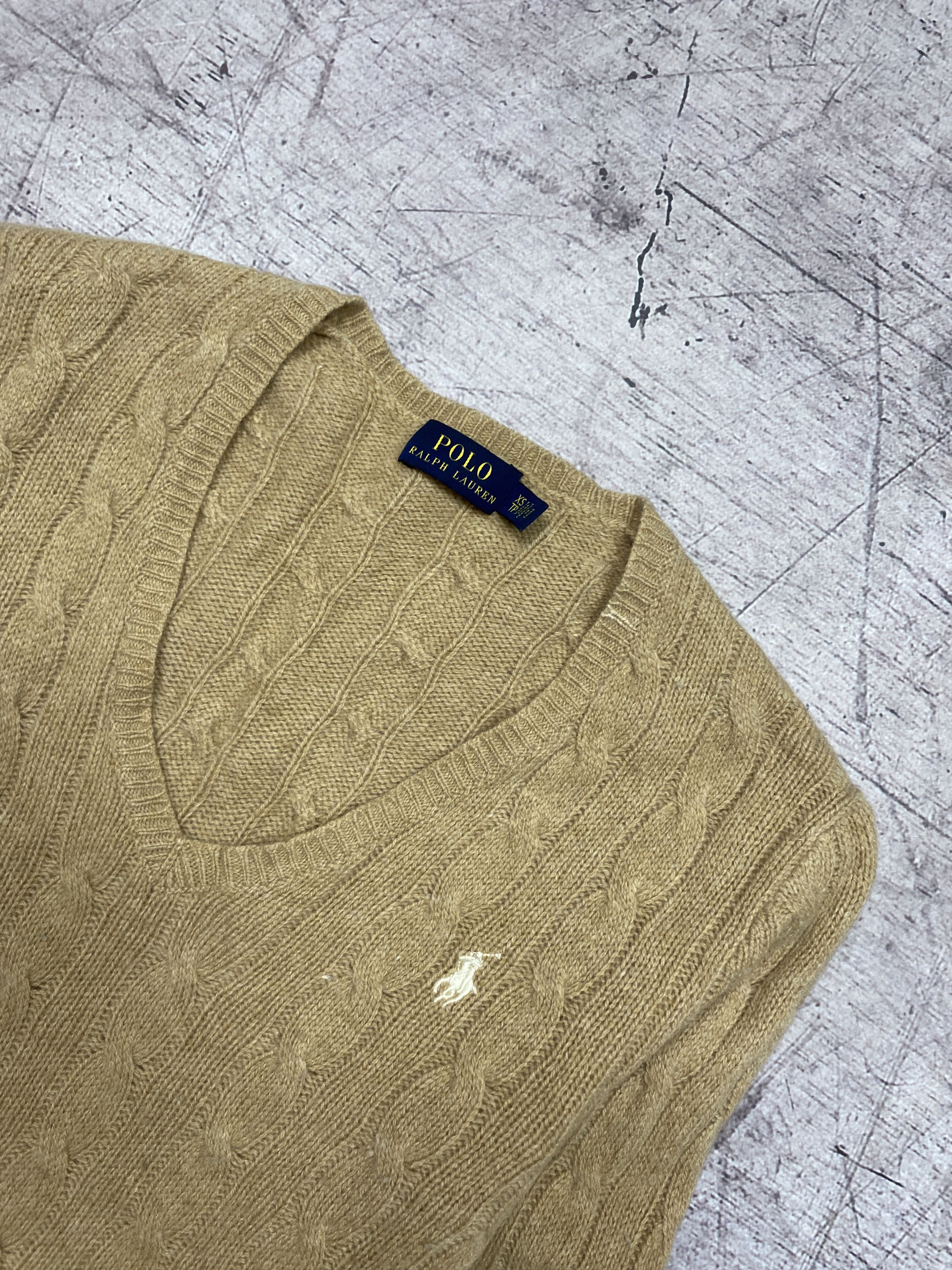 Polo Ralph Lauren × Ralph Lauren Polo Ralph Lauren Womens Wool Knit V-Neck Sweater Size XS / US 0-2 / IT 36-38 - 2 Thumbnail