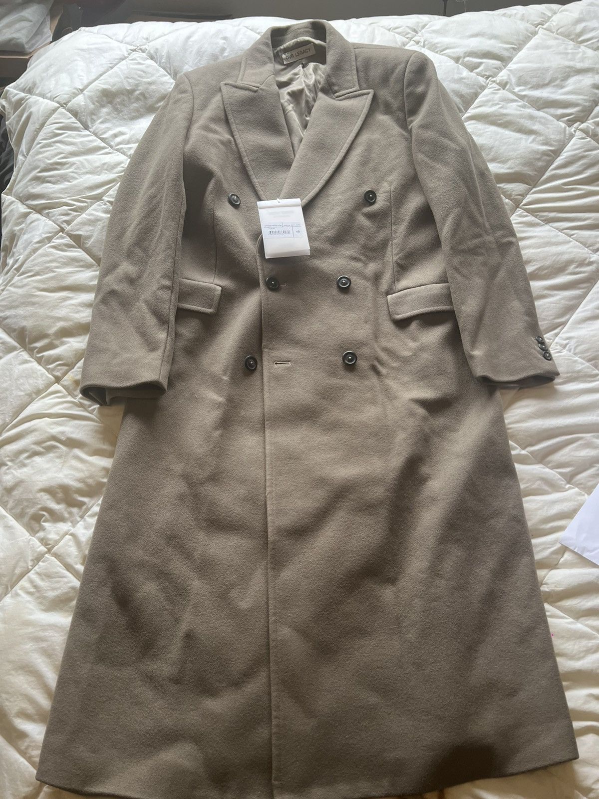 Our Legacy OUR LEGACY EXTENDED WHALE COAT, Peafowl Bath Wool Size US M / EU 48-50 / 2 - 2 Thumbnail