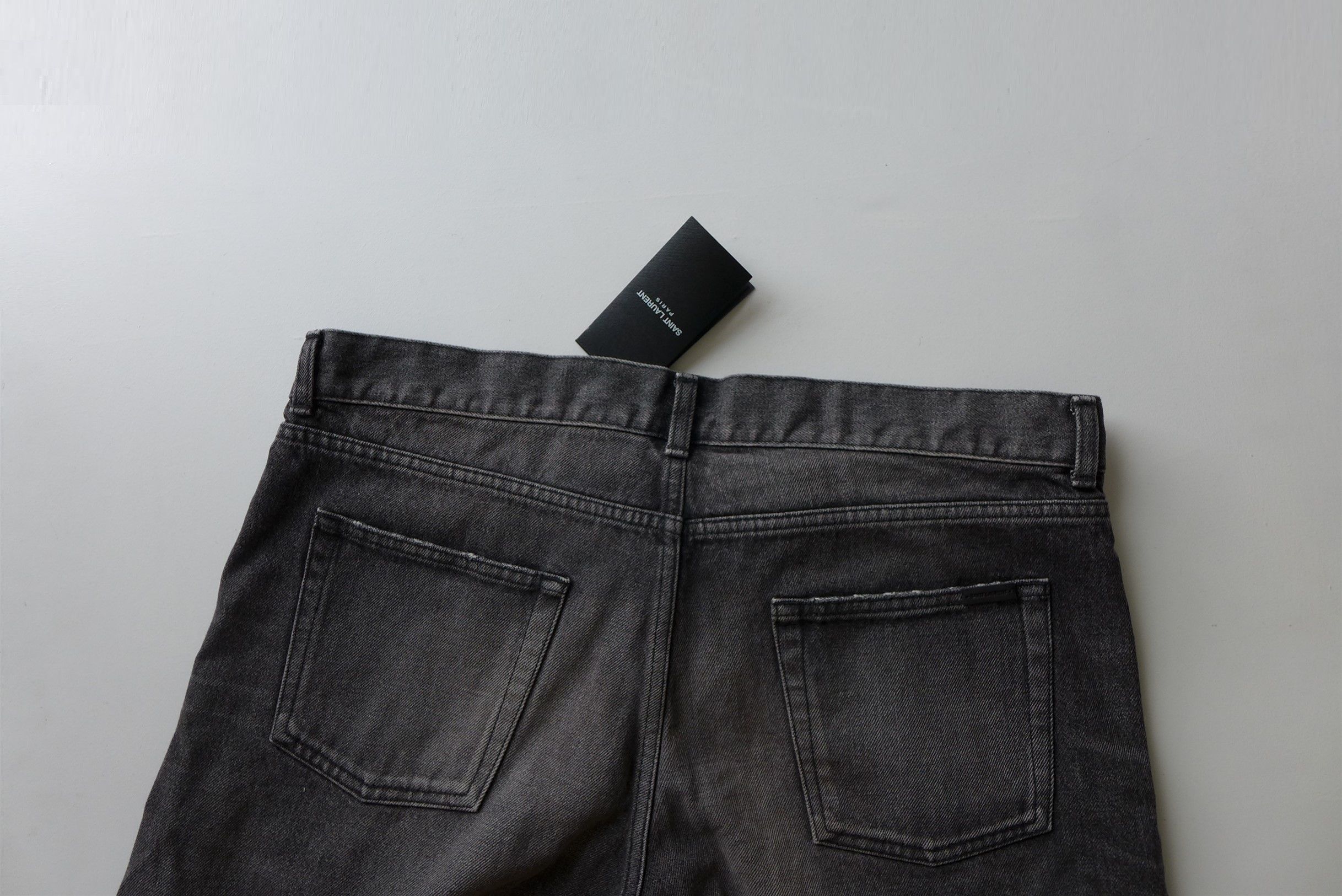 Saint Laurent Paris Saint Laurent D18 Jeans - Washed Black Denim Size US 32 / EU 48 - 12 Thumbnail