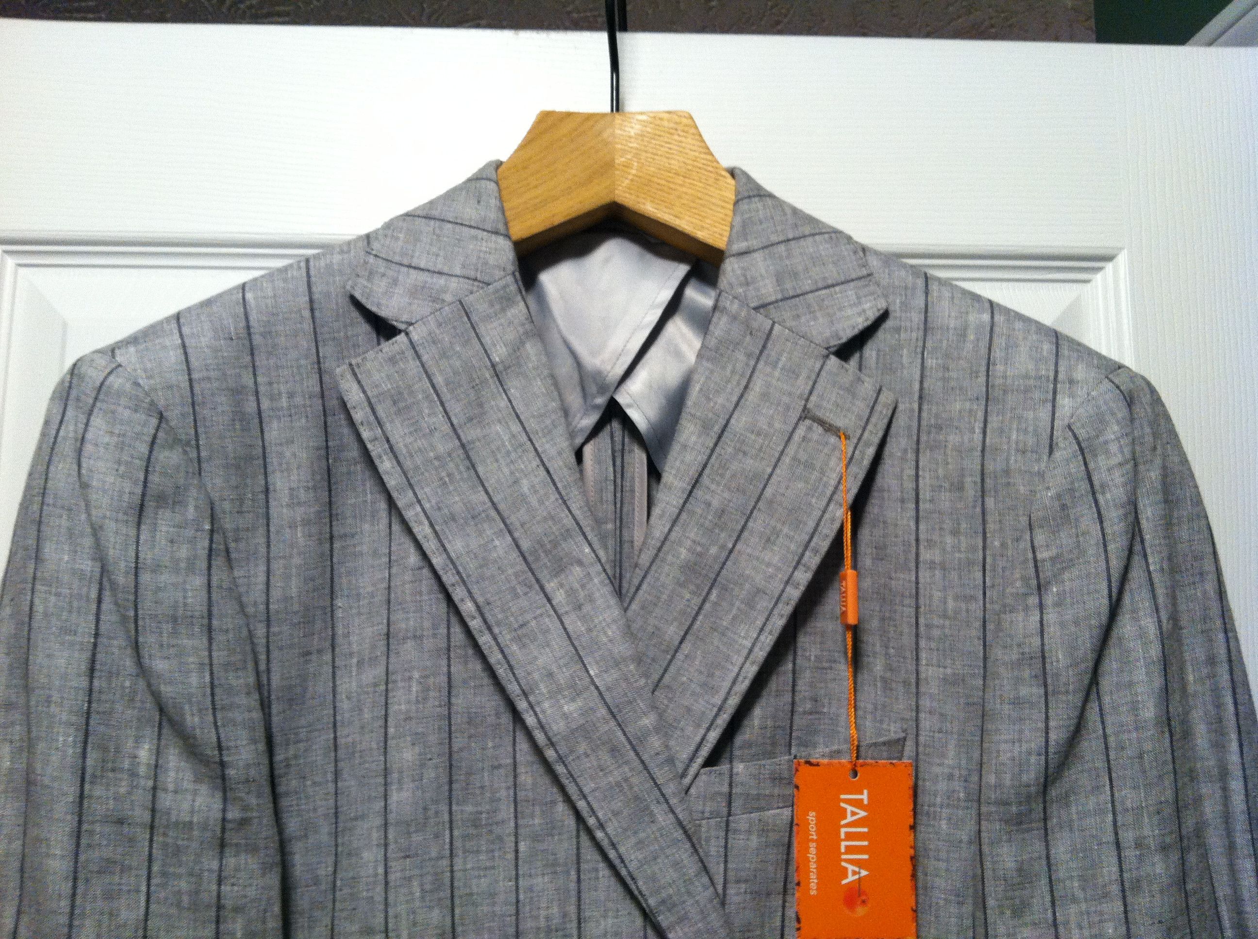 Tallia TALLIA MEN'S NEW 100%LINEN SPORT COAT BLAZER SIZE: 40L Size 40L - 2 Thumbnail