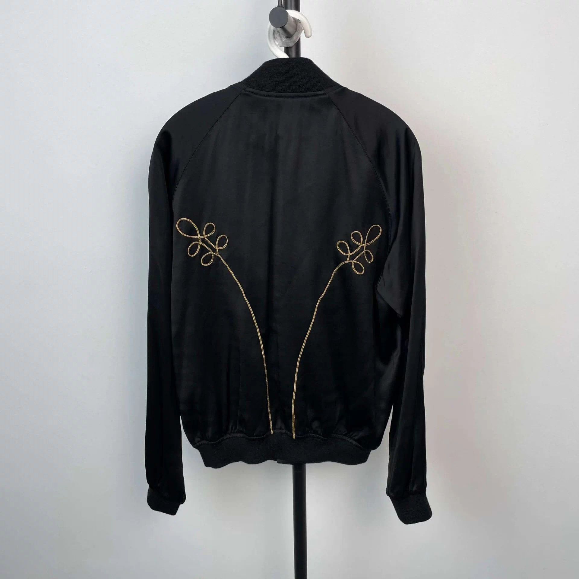 Saint Laurent Paris YSL Blend Baseball Jacket 175 Black Size US M / EU 48-50 / 2 - 6 Thumbnail