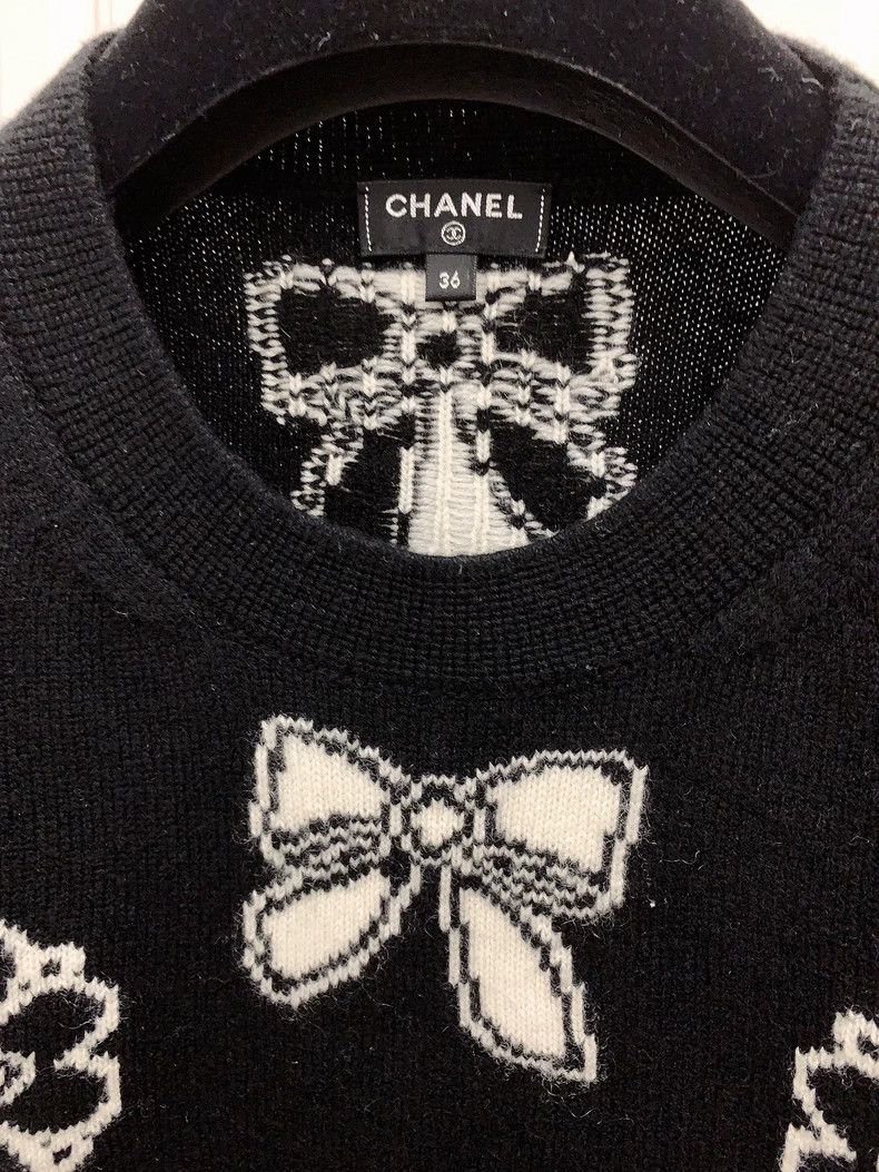Chanel Chanel Bow-bow sweater Size XS / US 0-2 / IT 36-38 - 3 Thumbnail