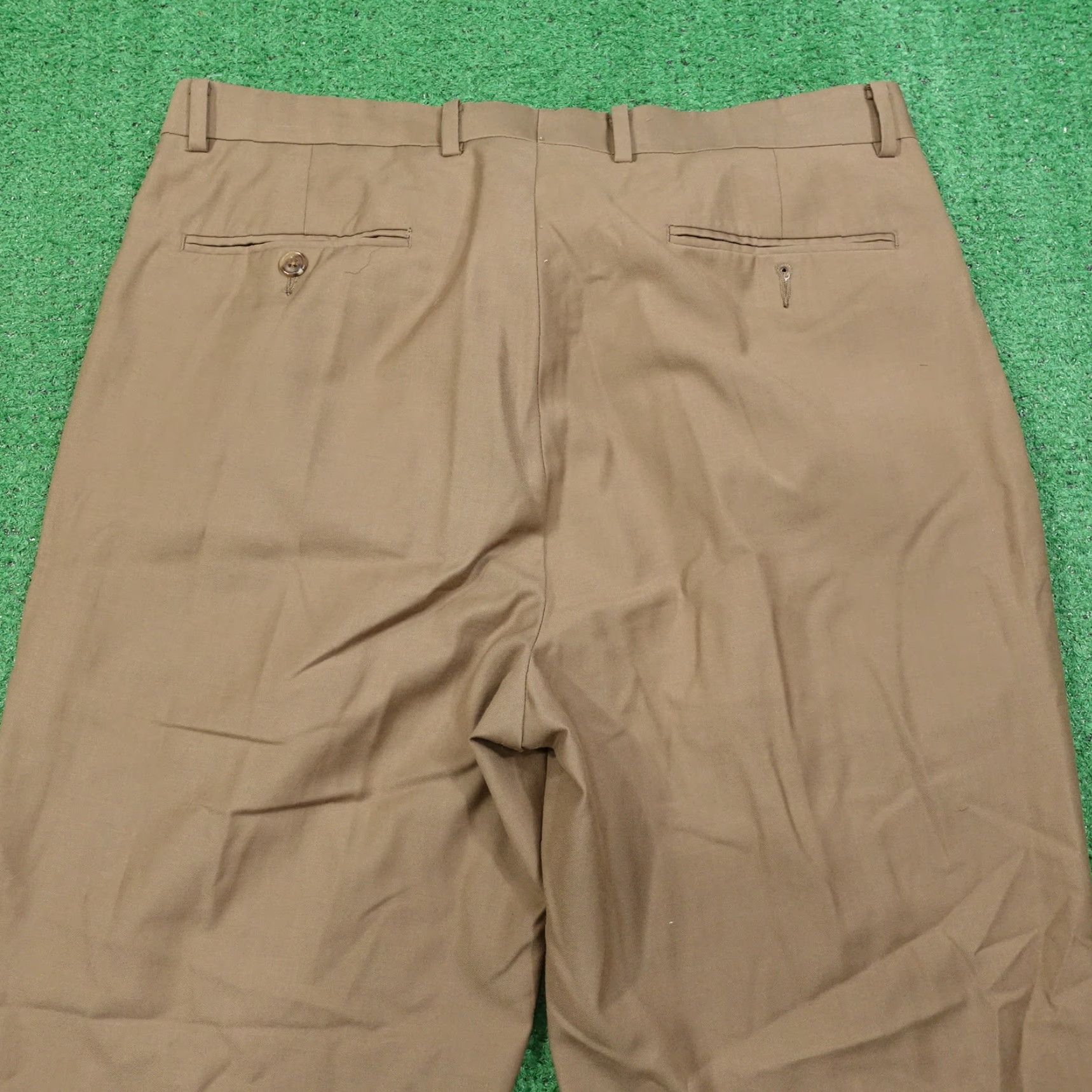 Cremieux DANIEL CREMIEUX Signature Collection Brown Pleated Dress Pants Mens SZ 34X29 Size US 34 / EU 50 - 6 Thumbnail
