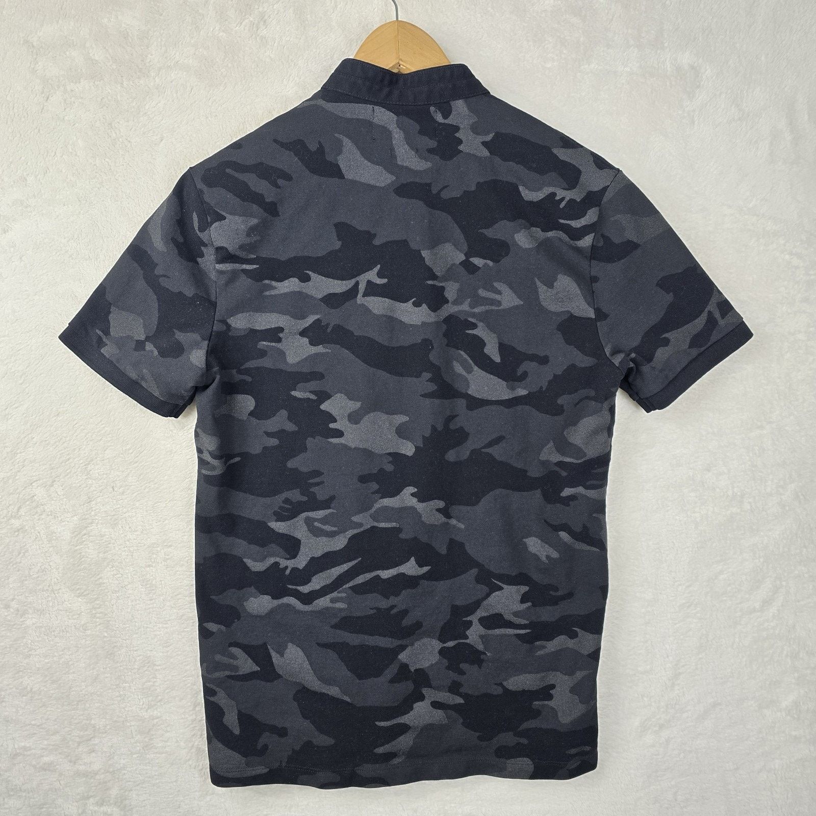 The Kooples Kooples X Sport Black Slim Fit Camouflage Polo Shirt Medium Size US M / EU 48-50 / 2 - 6 Thumbnail