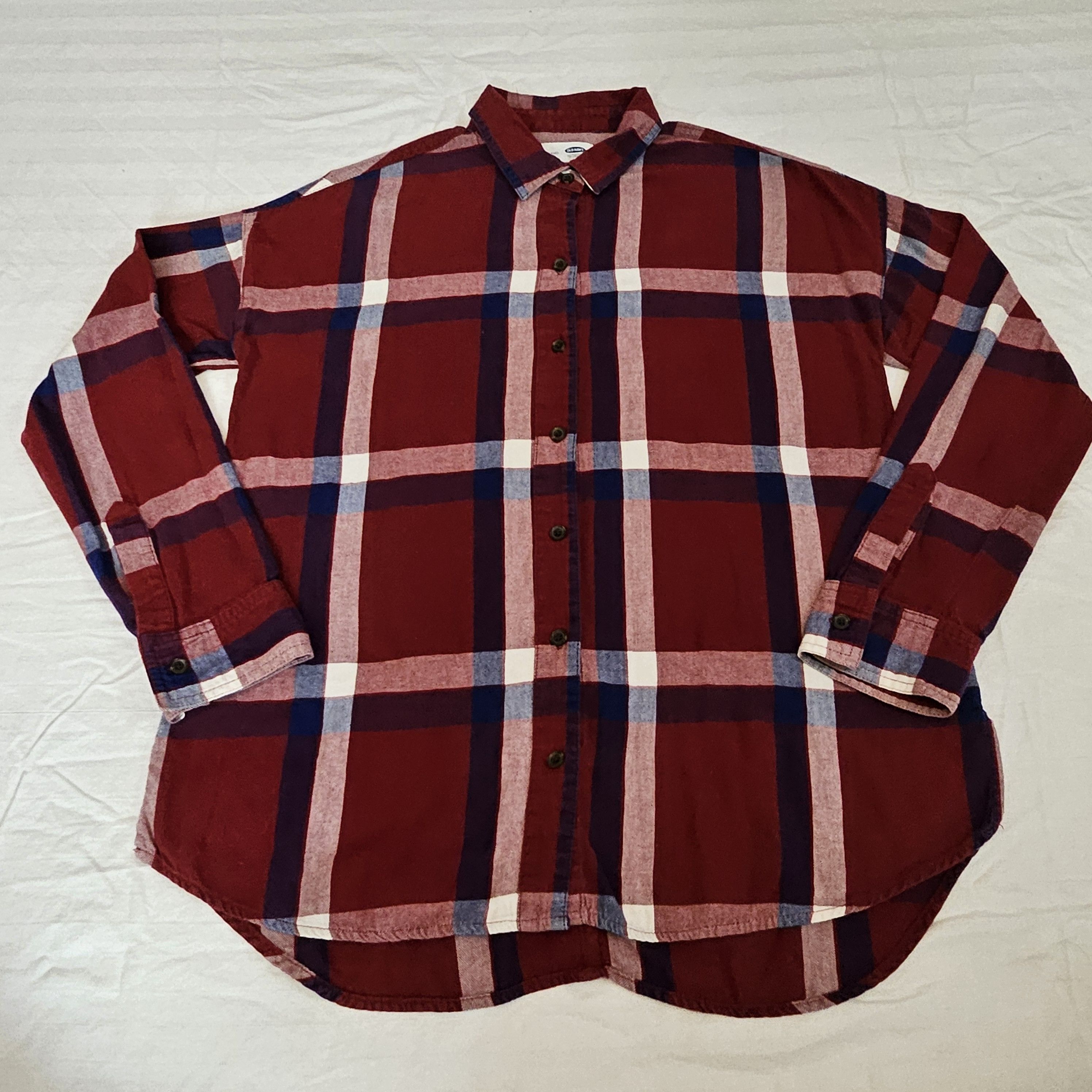 Old Navy Old Navy Flannel Woman's S Red/White/Blue Size S / US 4 / IT 40 - 1 Thumbnail