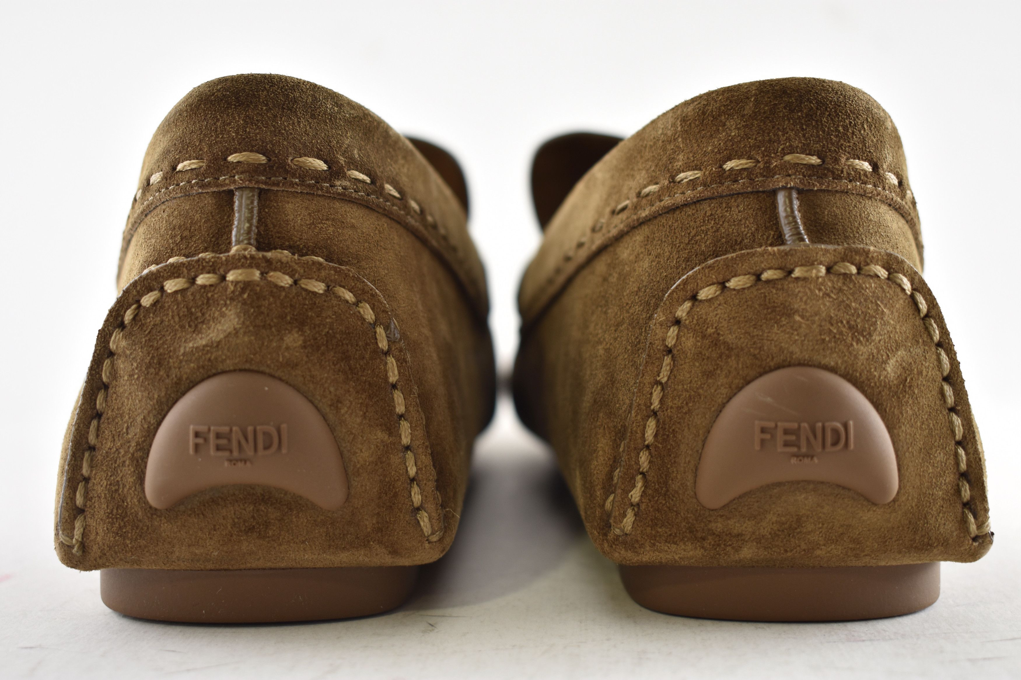 Fendi Fendi Driver Suede FF Logo Loafer Slip On Flat UK 11 US 12 Size US 12 / EU 45 - 15 Thumbnail