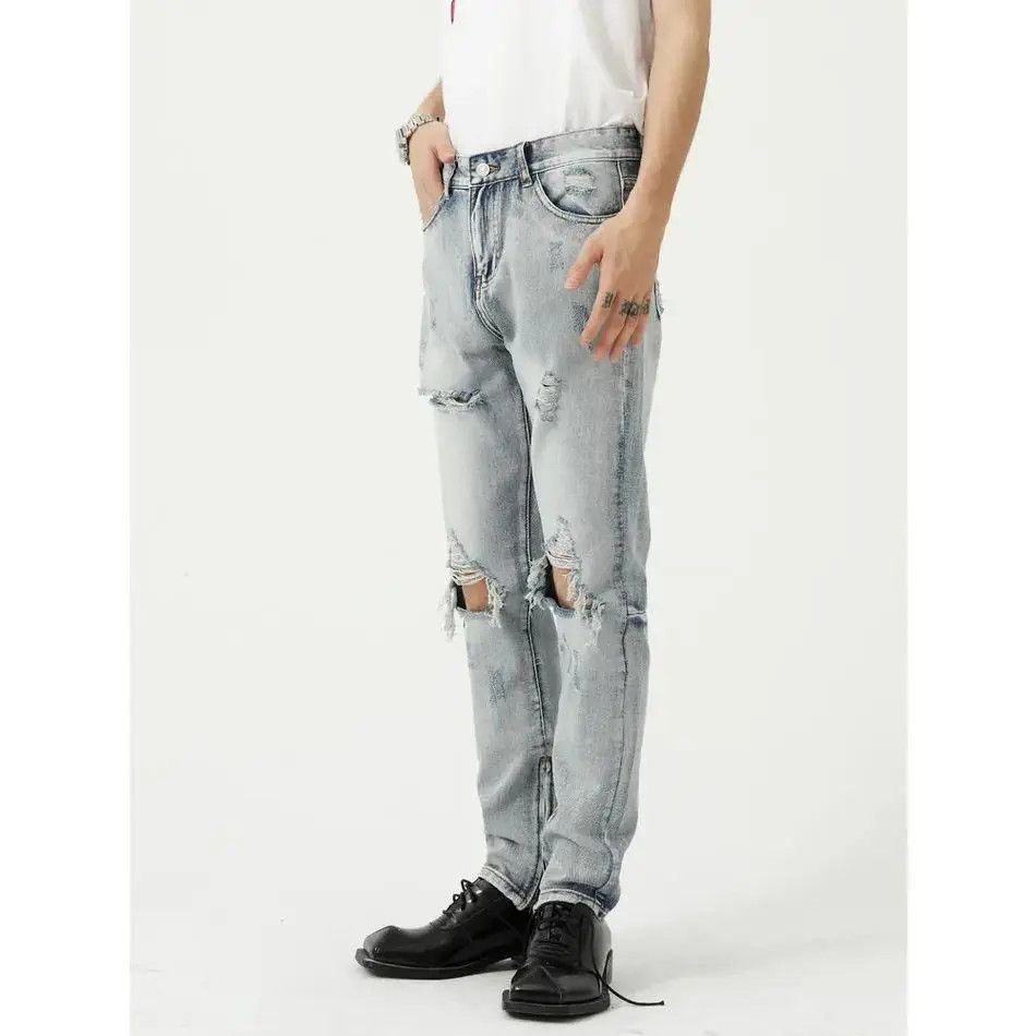 Japanese Brand Retro loose high street ripped jeans Size US 32 / EU 48 - 2 Thumbnail