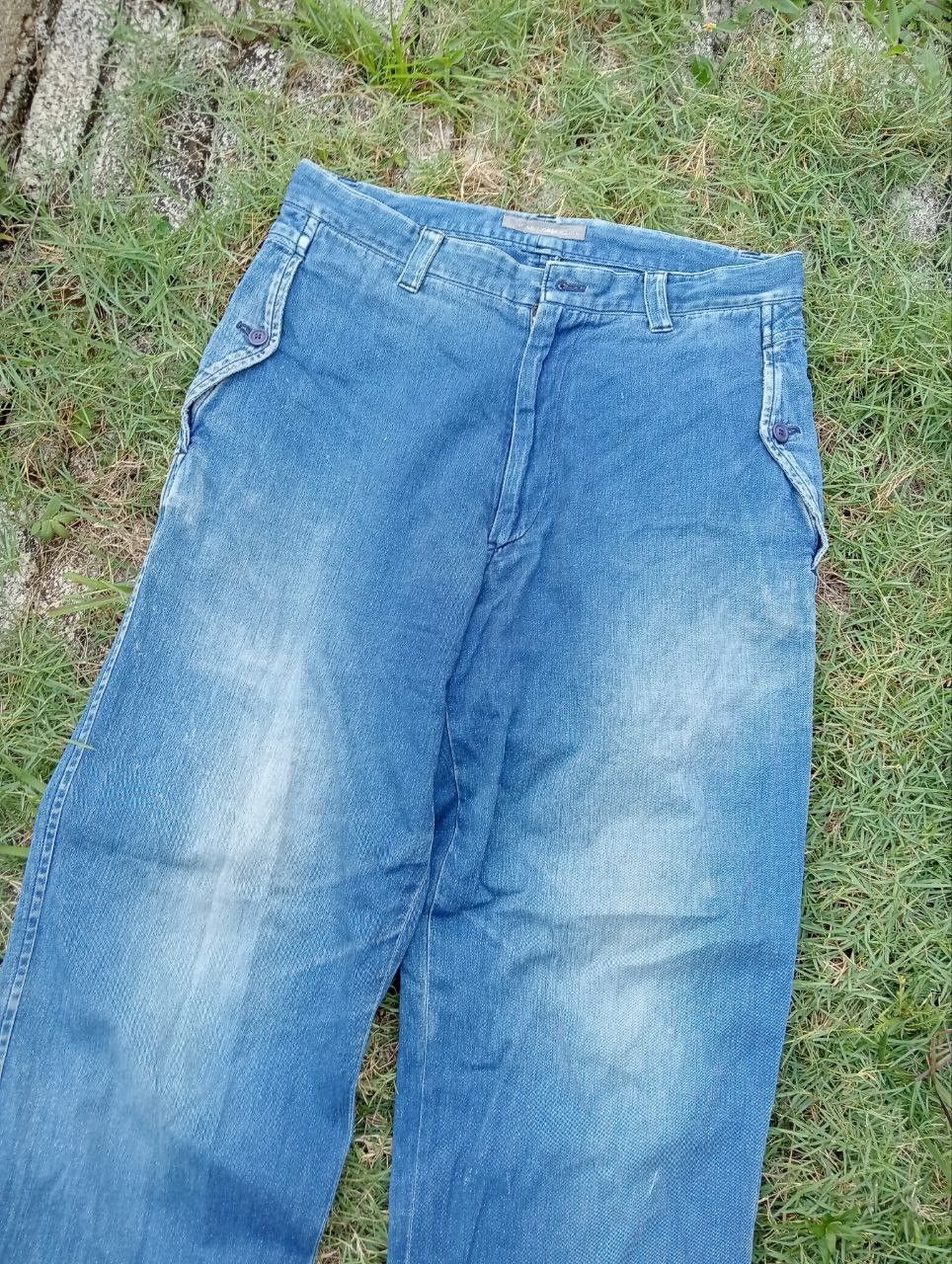 Issey Miyake VINTAGE ISSEY MIYAKE MEN PANTS - SIZE L BLUE Size US 31 - 6 Thumbnail
