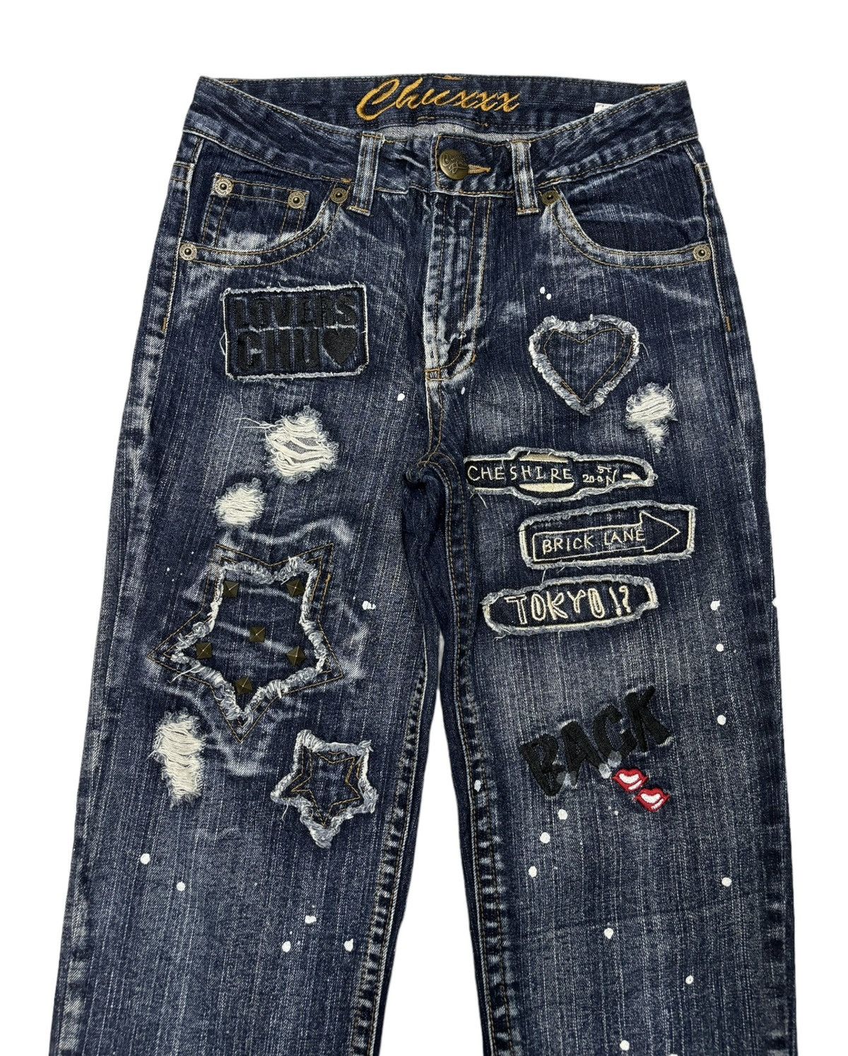 Hysteric Glamour 1990s CHUXXX HYSTERIC GLAMOUR STYLE PUNK STUDDED DENIM JEANS Size 29" - 5 Thumbnail