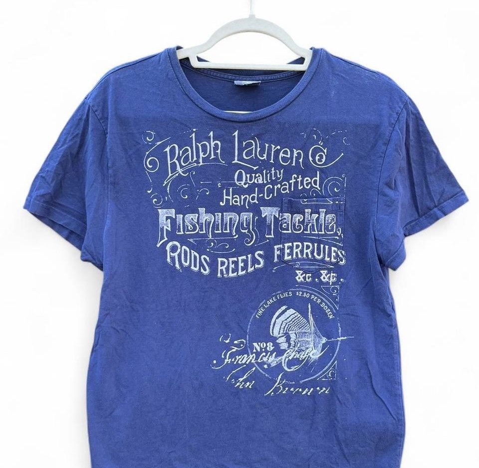 Ralph Lauren Ralph Lauren Royal Blue Fishing Tackle Graphic Tee Size US M / EU 48-50 / 2 - 1 Thumbnail