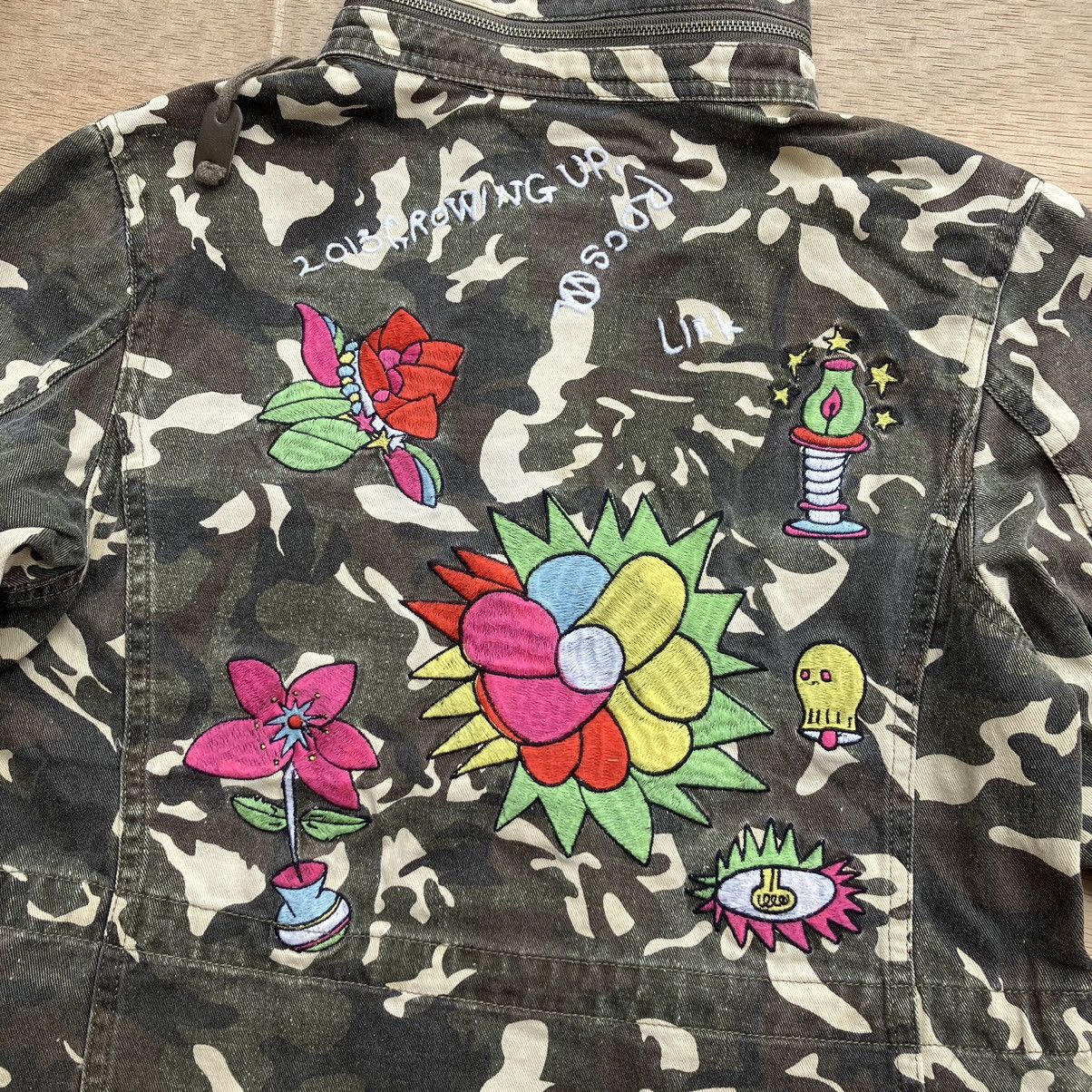 Japanese Brand RODEO CROWNS CAMO PARKA WOMEN JACKET Size S / US 4 / IT 40 - 2 Thumbnail