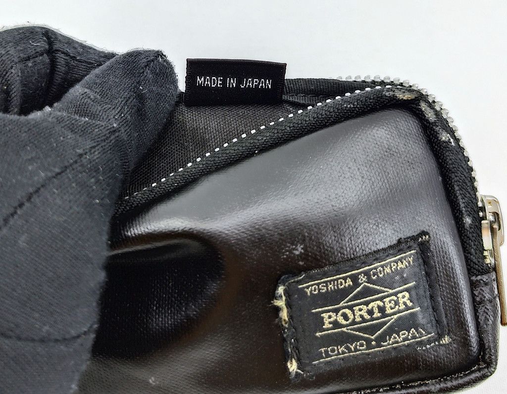 Porter PORTER card coin holder zip around coated cotton Size ONE SIZE - 4 Thumbnail