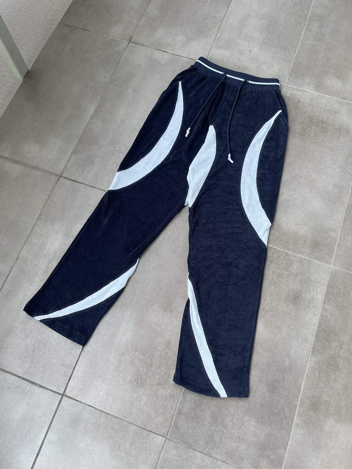 Saul Nash !DS! SS23 Saul Nash Navy Paneled Lounge Pants Size US 30 / EU 46 - 11 Thumbnail