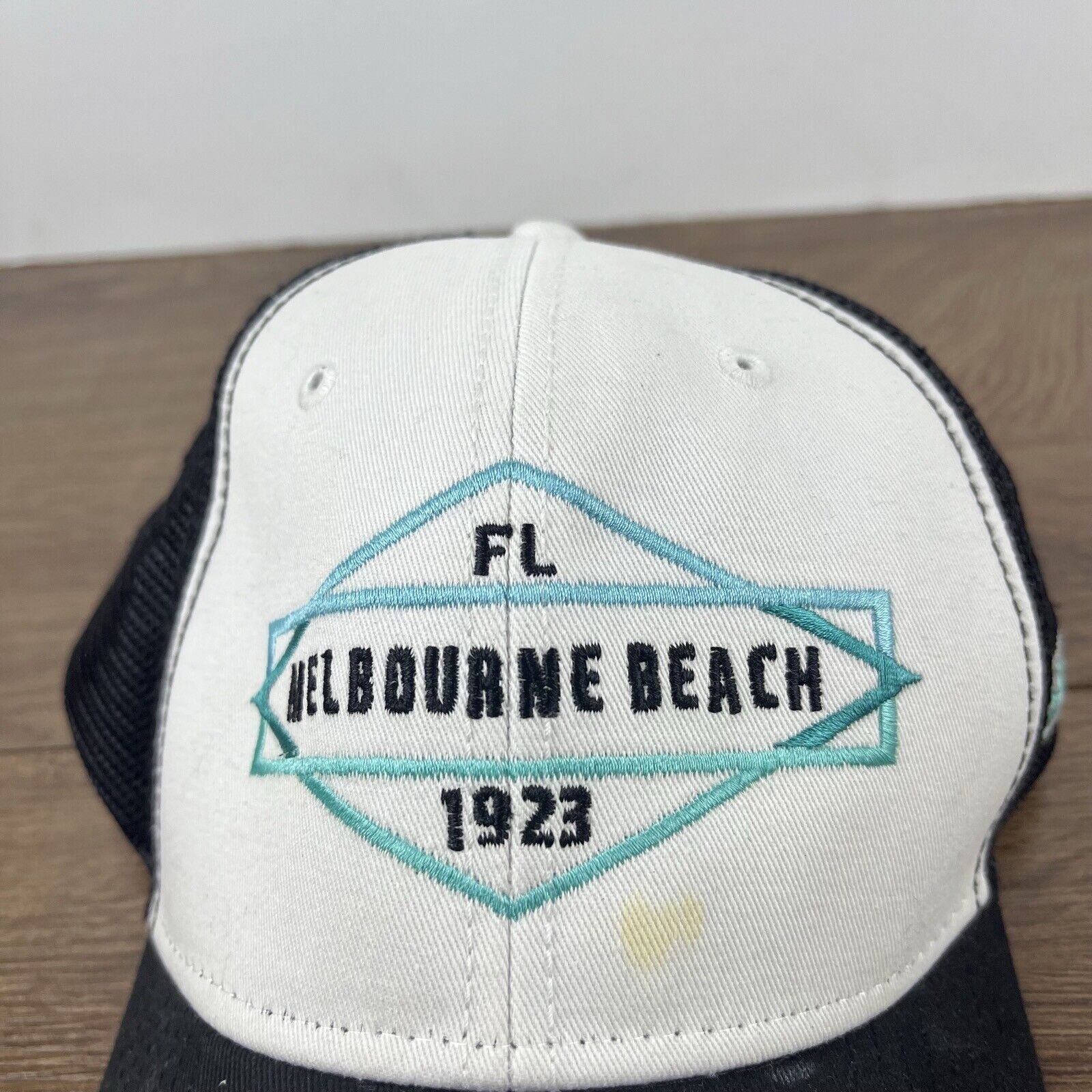 Other Melbourne Beach Florida Hat 1923 White Snapback Adjustable W Size ONE SIZE - 8 Thumbnail