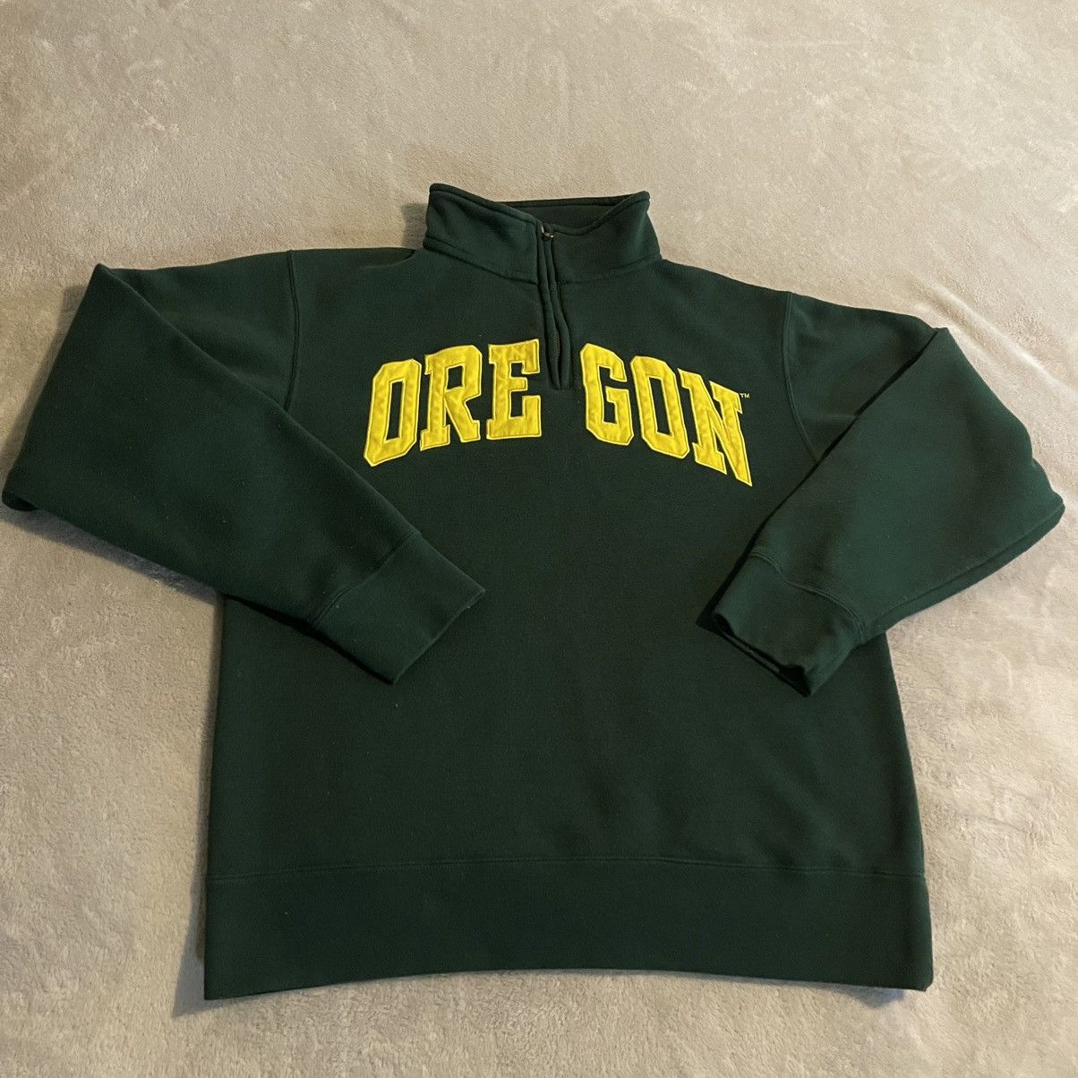 Other Oregon Ducks Mens Small Green Yellow Quarter Zip Sweatshirt Size US S / EU 44-46 / 1 - 1 Thumbnail