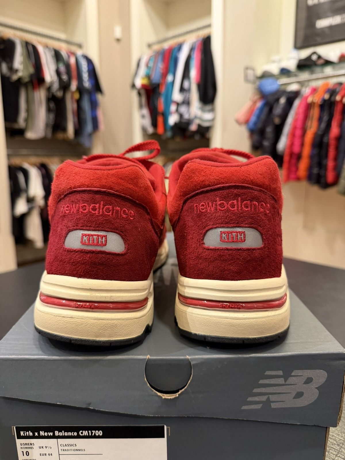 Kith × New Balance New Balance X Kith 1700 ‘Kith Toronto Rococco Red’ Size US 10 / EU 43 - 3 Thumbnail