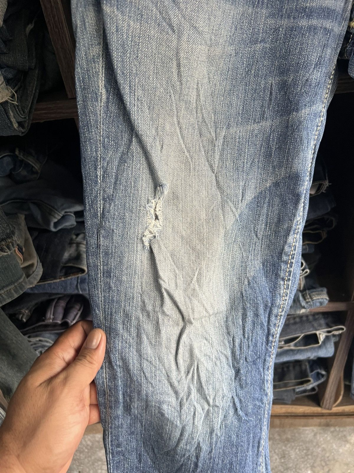 Edwin 🔥Edwin Exclusive Vintage Distressed Denim Size US 34 / EU 50 - 8 Thumbnail