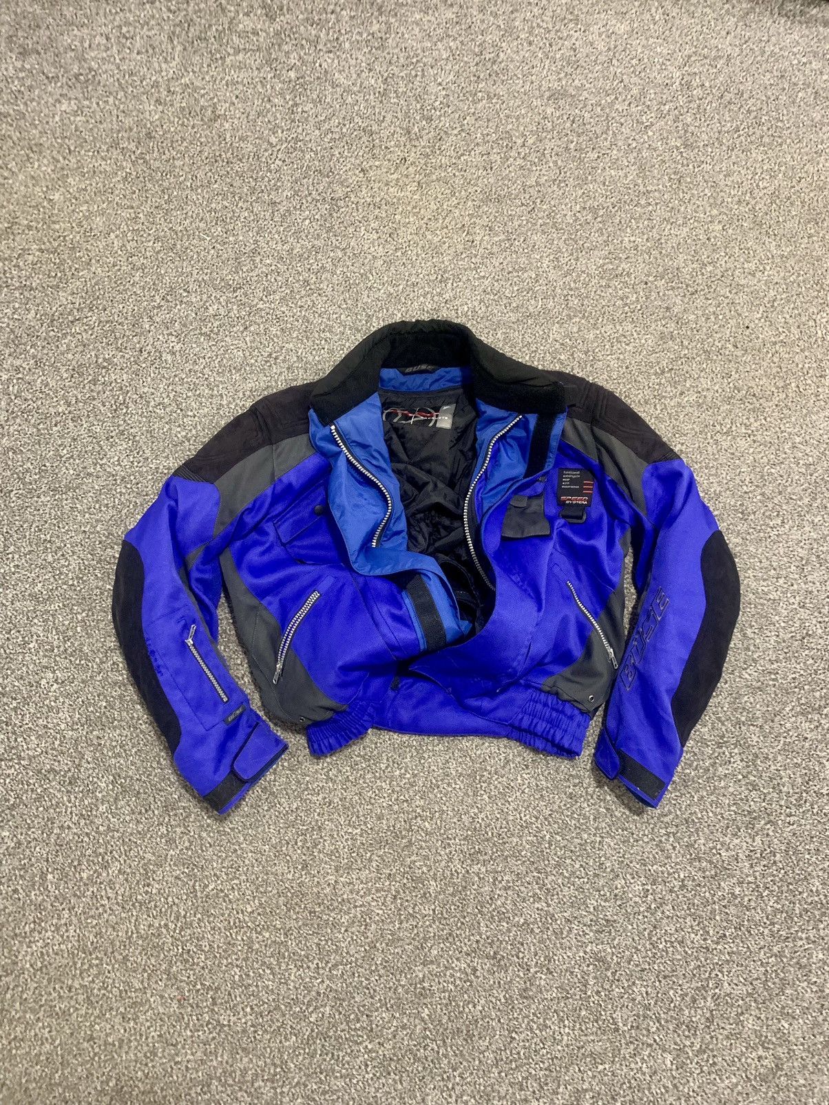 Vintage Vintage Buse Moto Padded Bomber Jacket Size US M / EU 48-50 / 2 - 1 Thumbnail