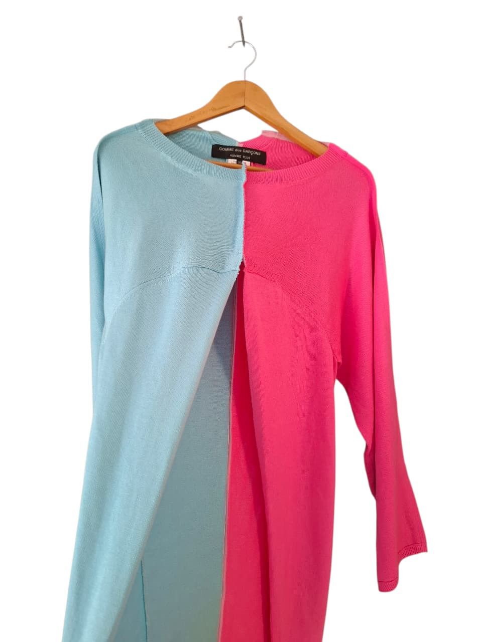 Comme des Garcons Homme Plus comme des garcons homme plus 19ss two-tone slit knit sweater Size US M / EU 48-50 / 2 - 3 Thumbnail