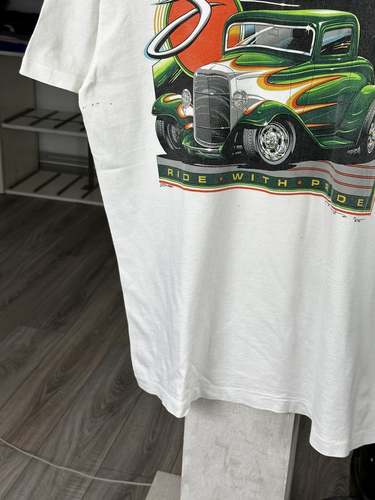 Vintage Crazy Vintage 89s Hot Rod Graphic Tee Single Stitch Size US L / EU 52-54 / 3 - 4 Thumbnail