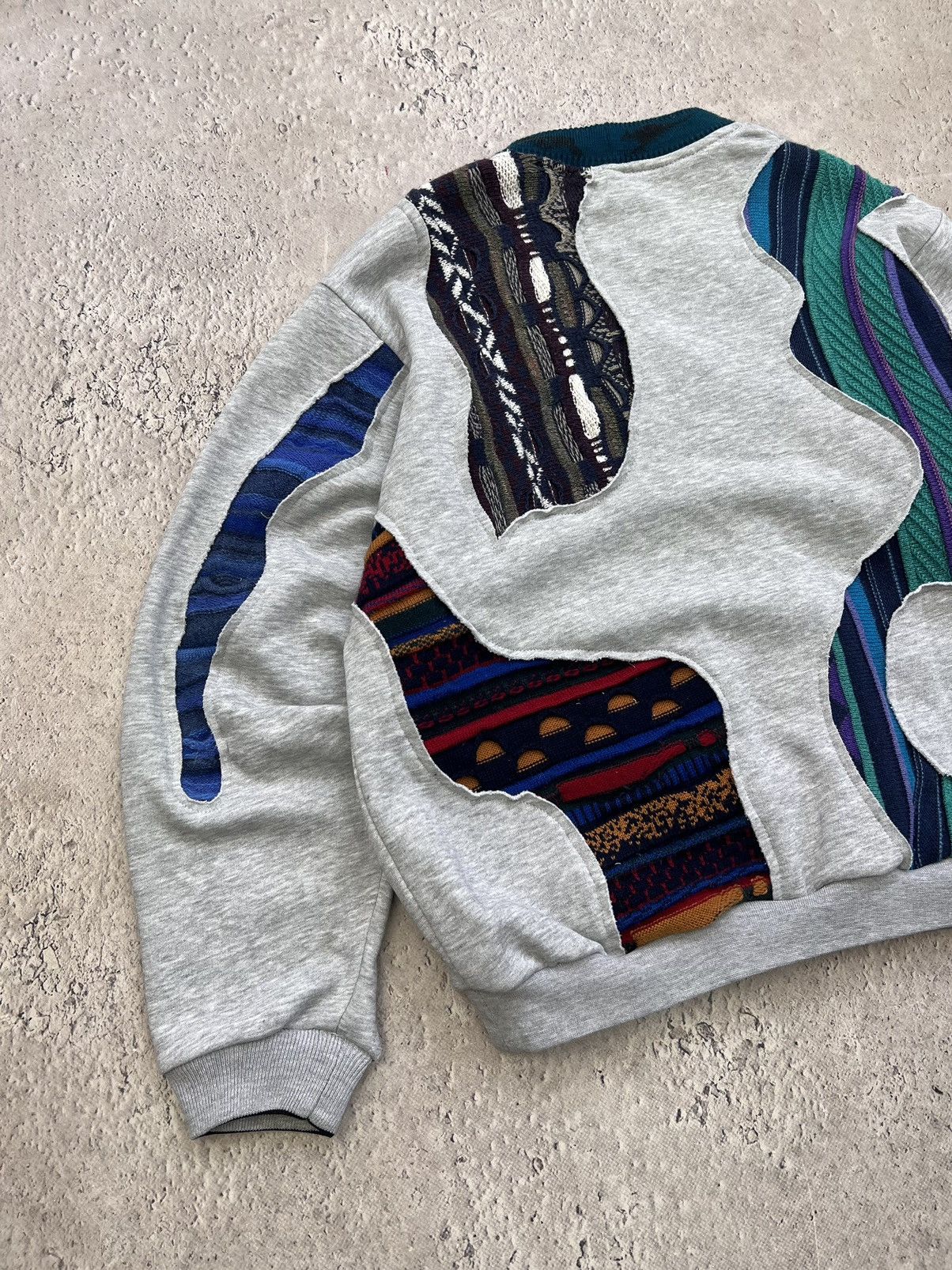 Coogi × Nike Vintage Sashiko Coogi Custom Nike BIG Swoosh Hoodie Size US S / EU 44-46 / 1 - 9 Thumbnail