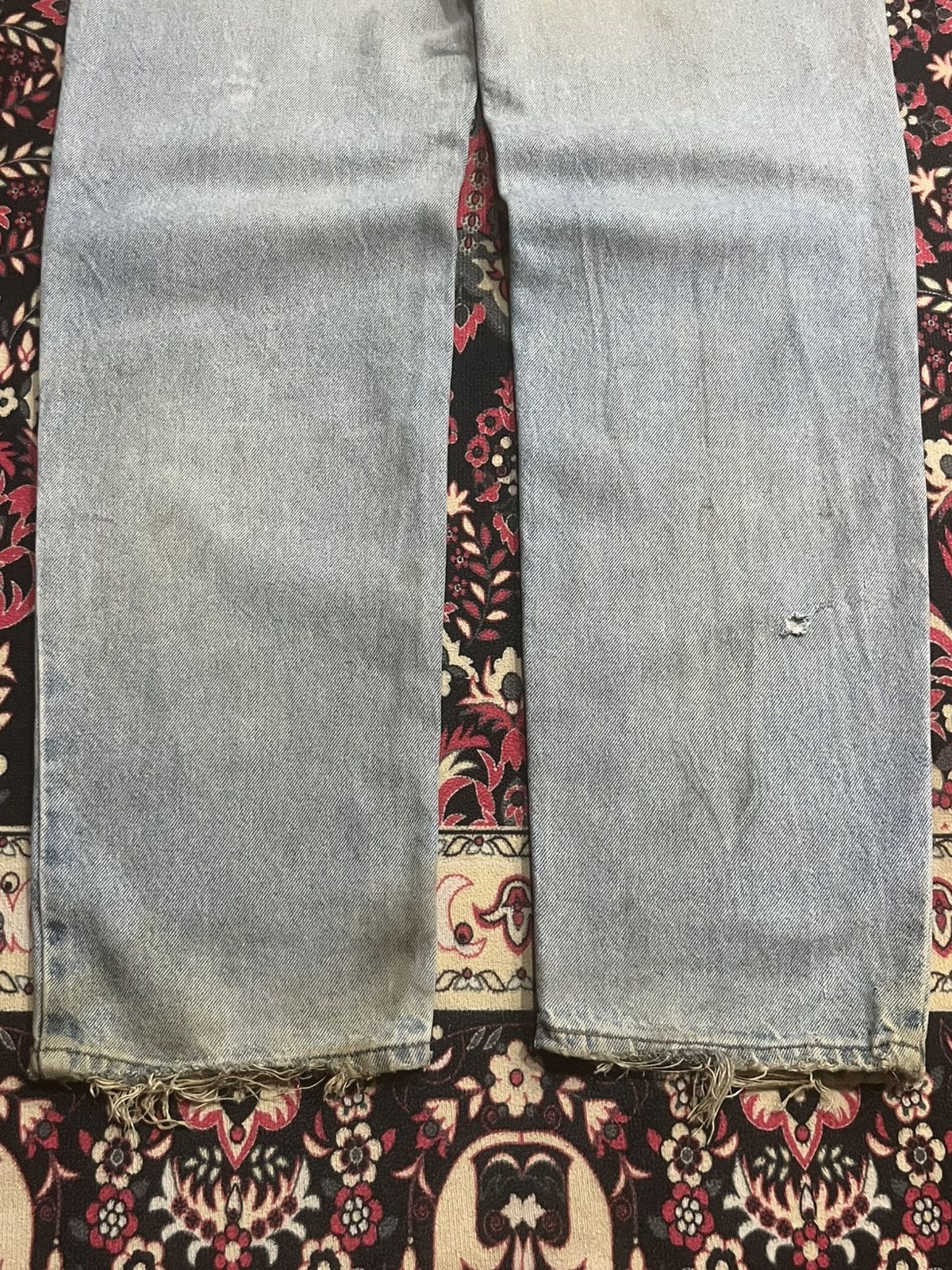 Levi's Vintage Levi’s 610 Orange Tab Light Washed Frayed Leg Jeans Size US 31 - 12 Thumbnail