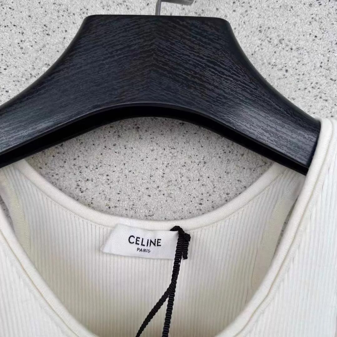 Celine Celine Slogan Tank Top M Worn Once Size M / US 6-8 / IT 42-44 - 2 Thumbnail