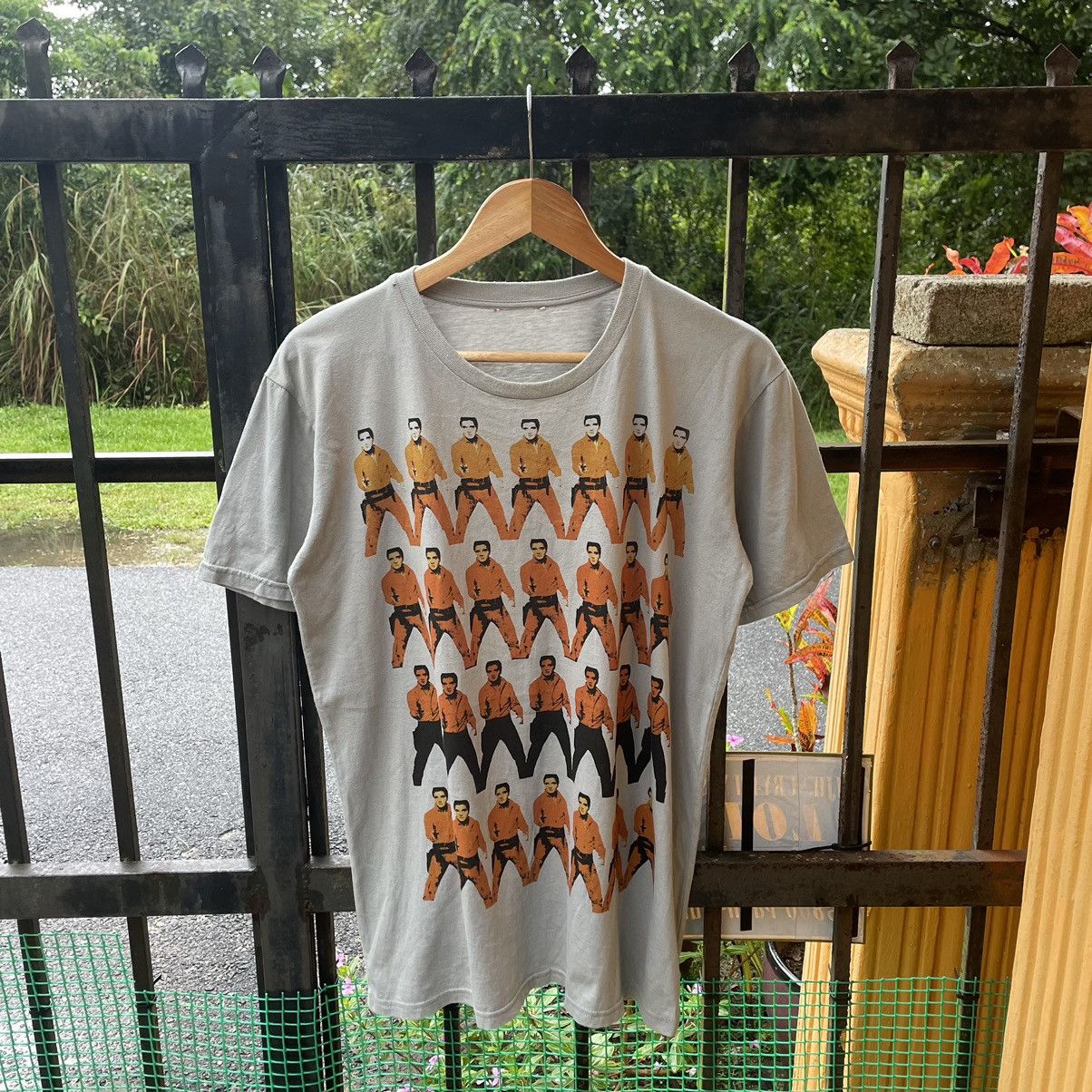 Band Tees × Vintage 🔥Vintage Y2K Elvis Presley Pop Art Photo Print Promo Tee Size US L / EU 52-54 / 3 - 1 Thumbnail